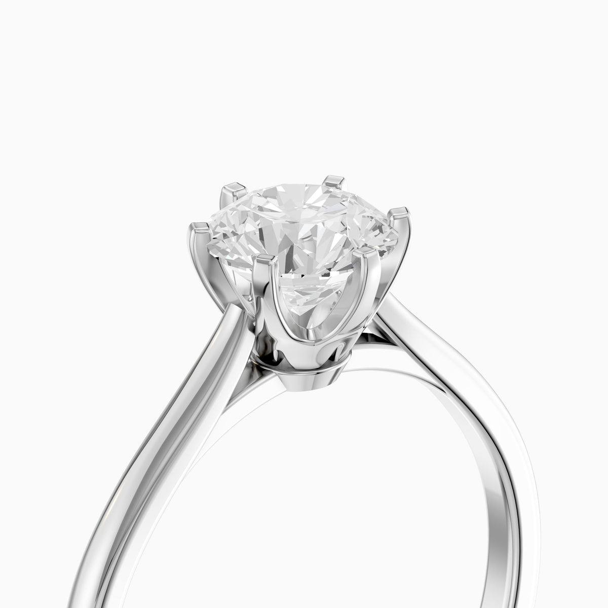 Amelia Round Cut Solitaire Lab Grown Diamond Engagement Ring