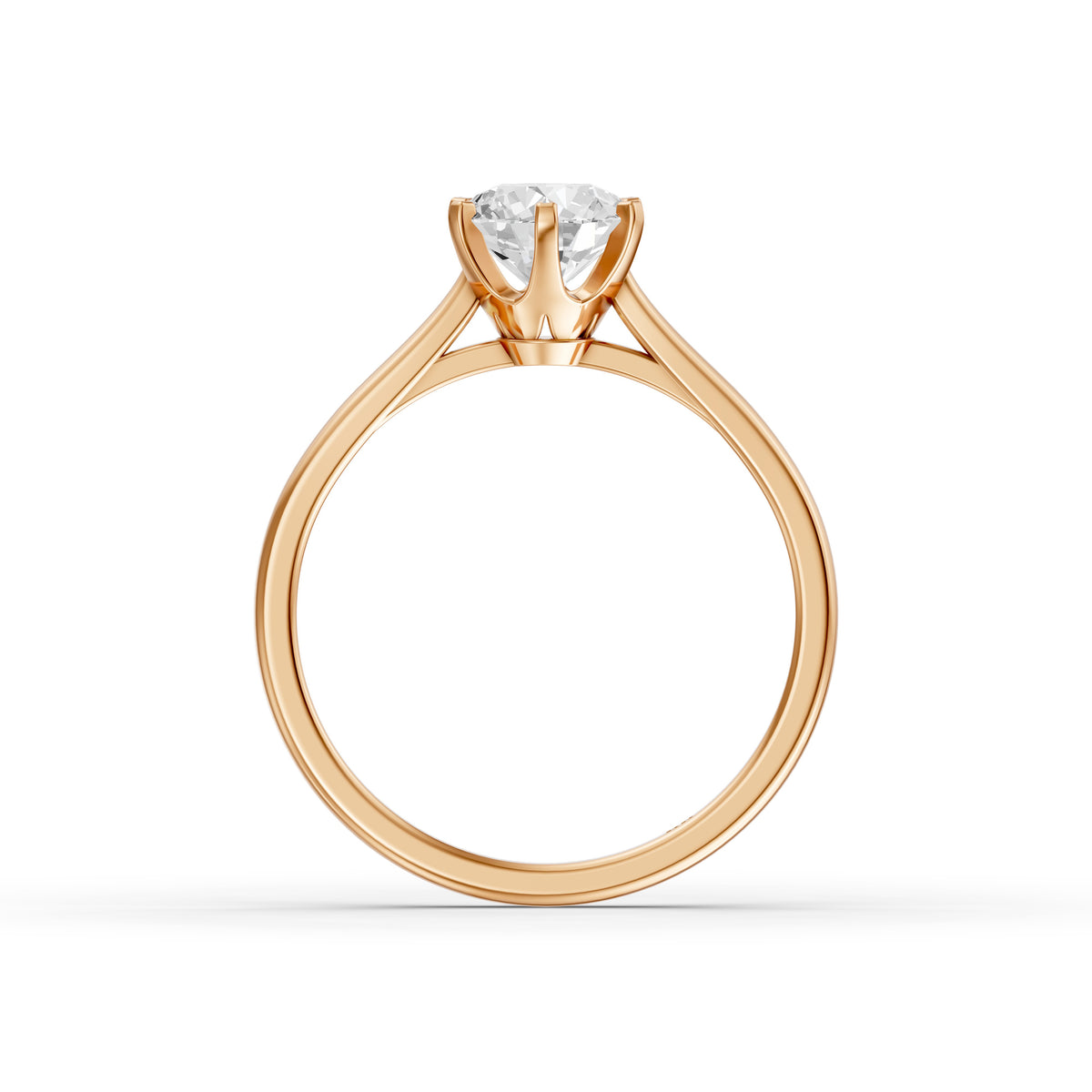 Amelia Round Cut Solitaire Lab Grown Diamond Engagement Ring