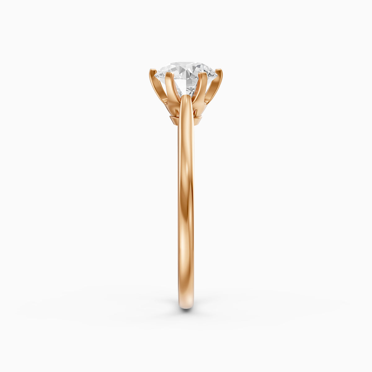 Amelia Round Cut Solitaire Lab Grown Diamond Engagement Ring