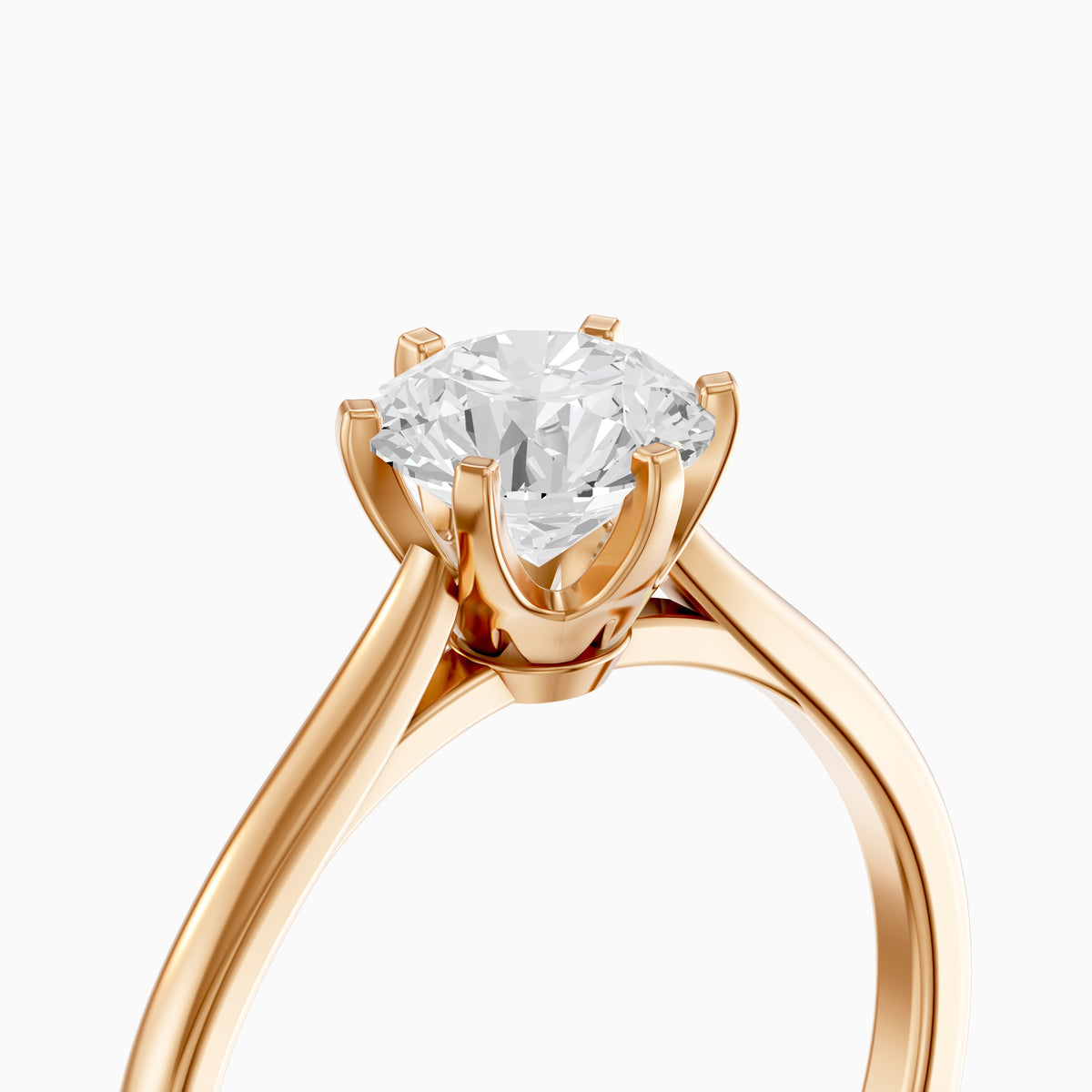 Amelia Round Cut Solitaire Lab Grown Diamond Engagement Ring