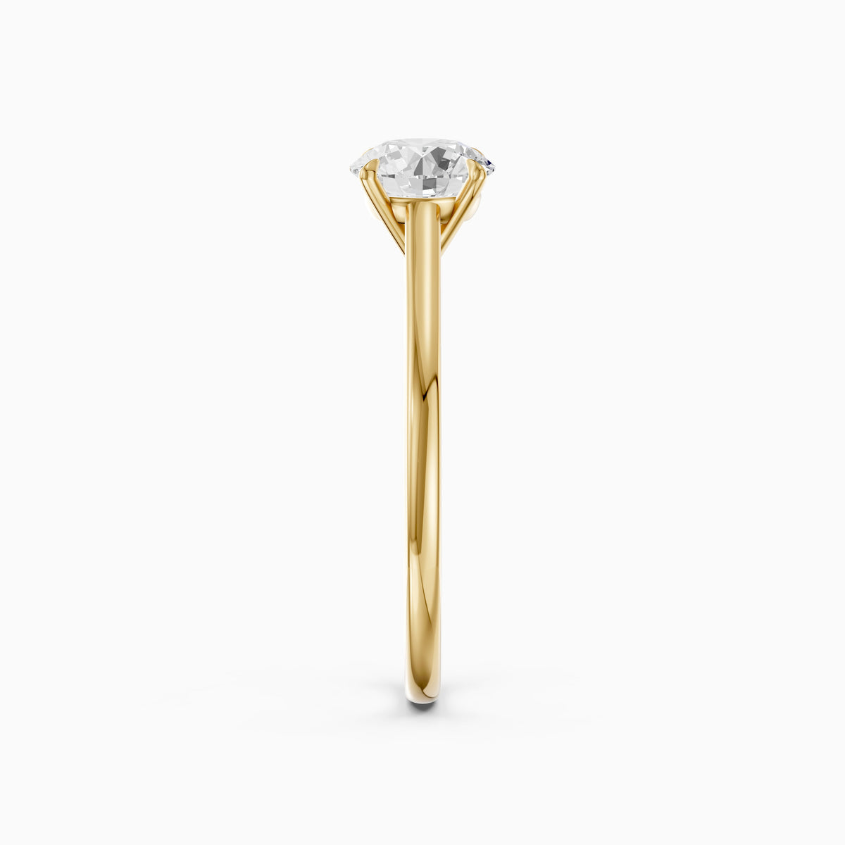 Aubrey 4 Prong Round Cut Solitaire Lab Grown Diamond Ring