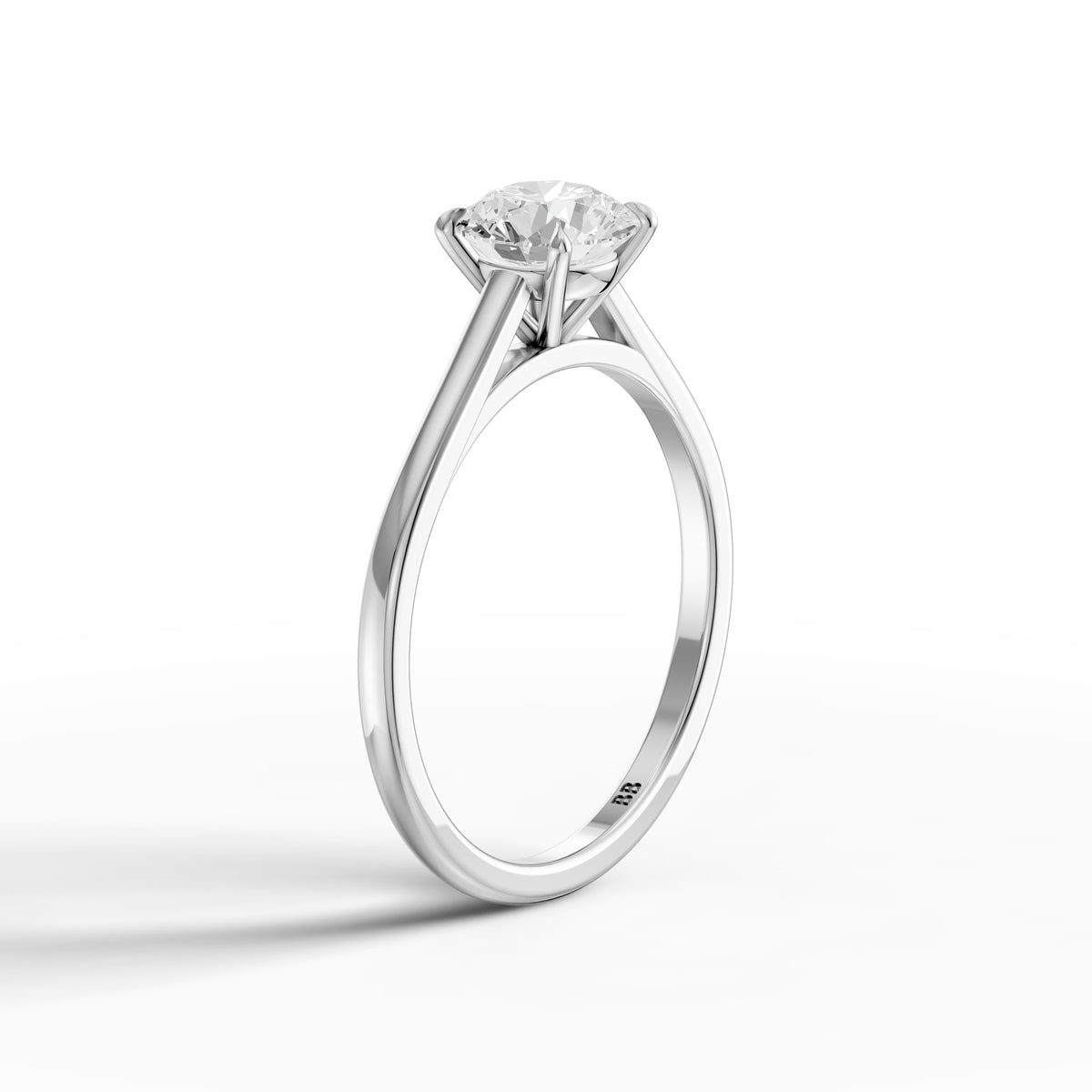 Aubrey 4 Prong Round Cut Solitaire Lab Grown Diamond Ring