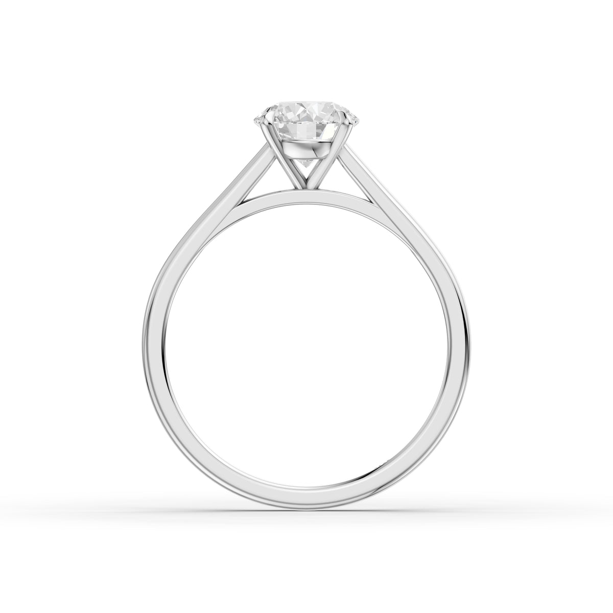 Aubrey 4 Prong Round Cut Solitaire Lab Grown Diamond Ring