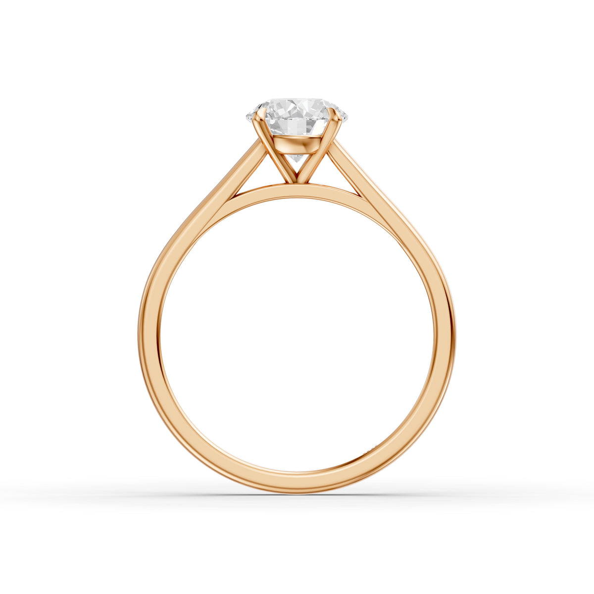 Aubrey 4 Prong Round Cut Solitaire Lab Grown Diamond Ring