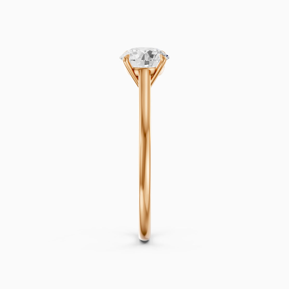 Aubrey 4 Prong Round Cut Solitaire Lab Grown Diamond Ring