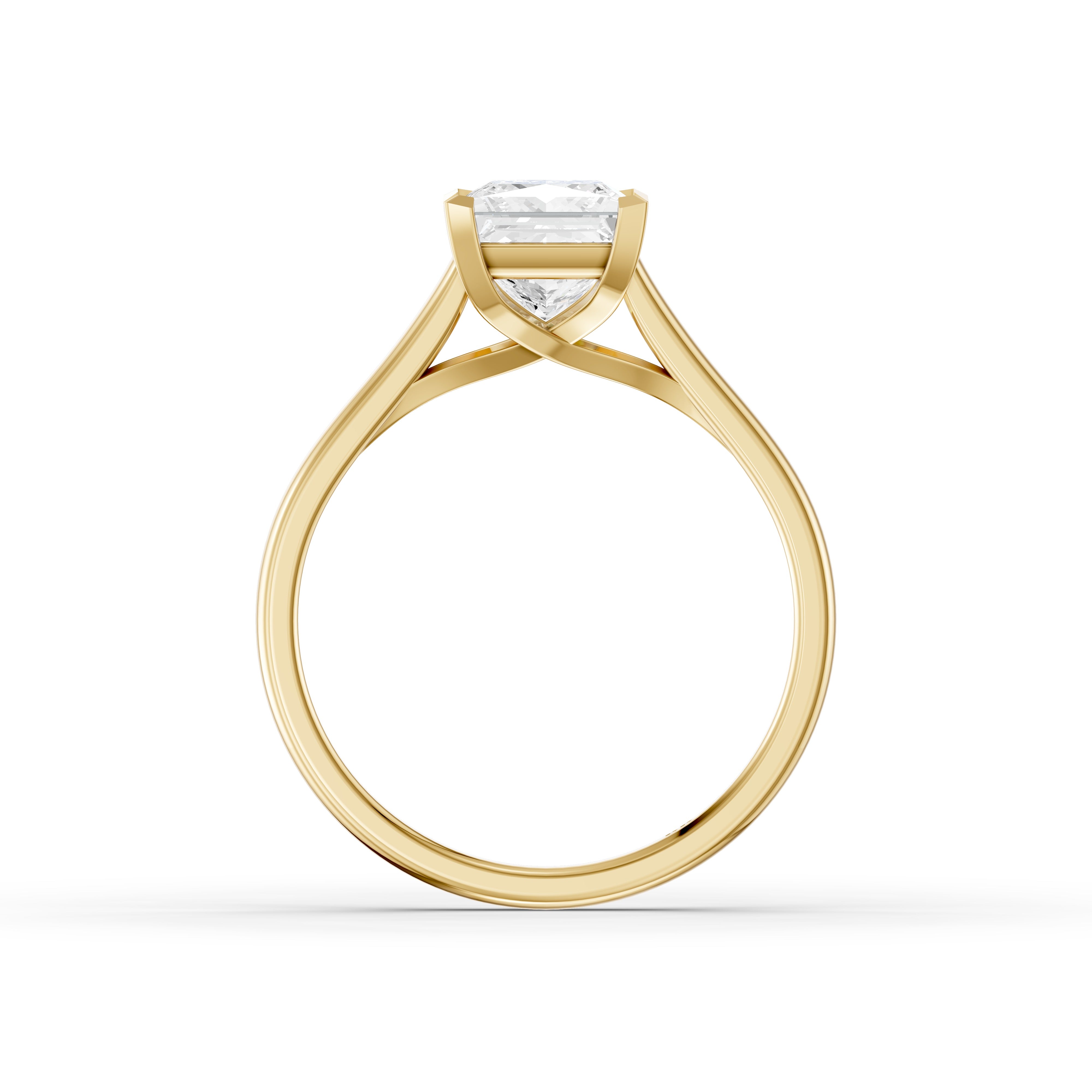 Camila 4 Prong Princess Cut Solitaire Lab Grown Diamond Ring