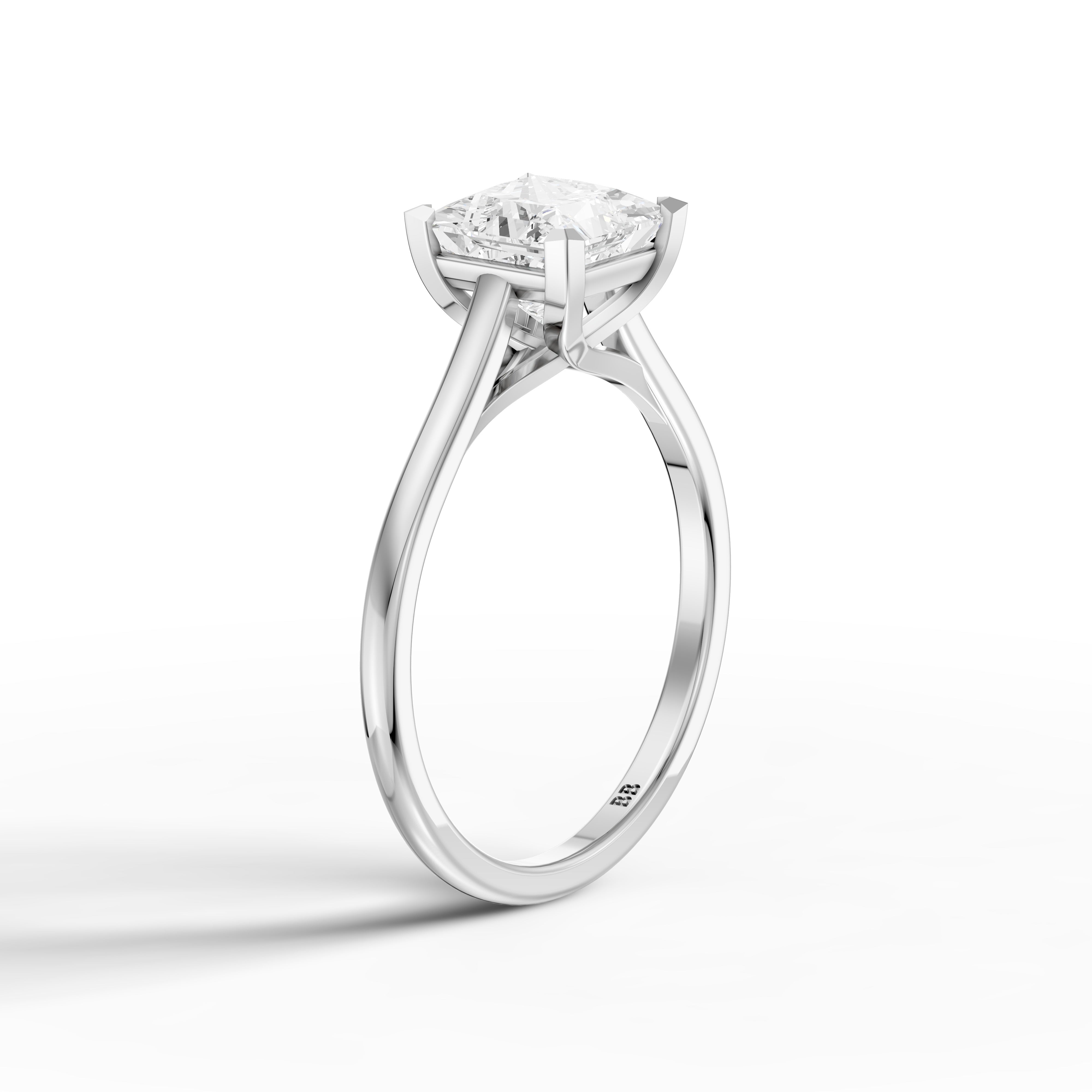 Camila 4 Prong Princess Cut Solitaire Lab Grown Diamond Ring