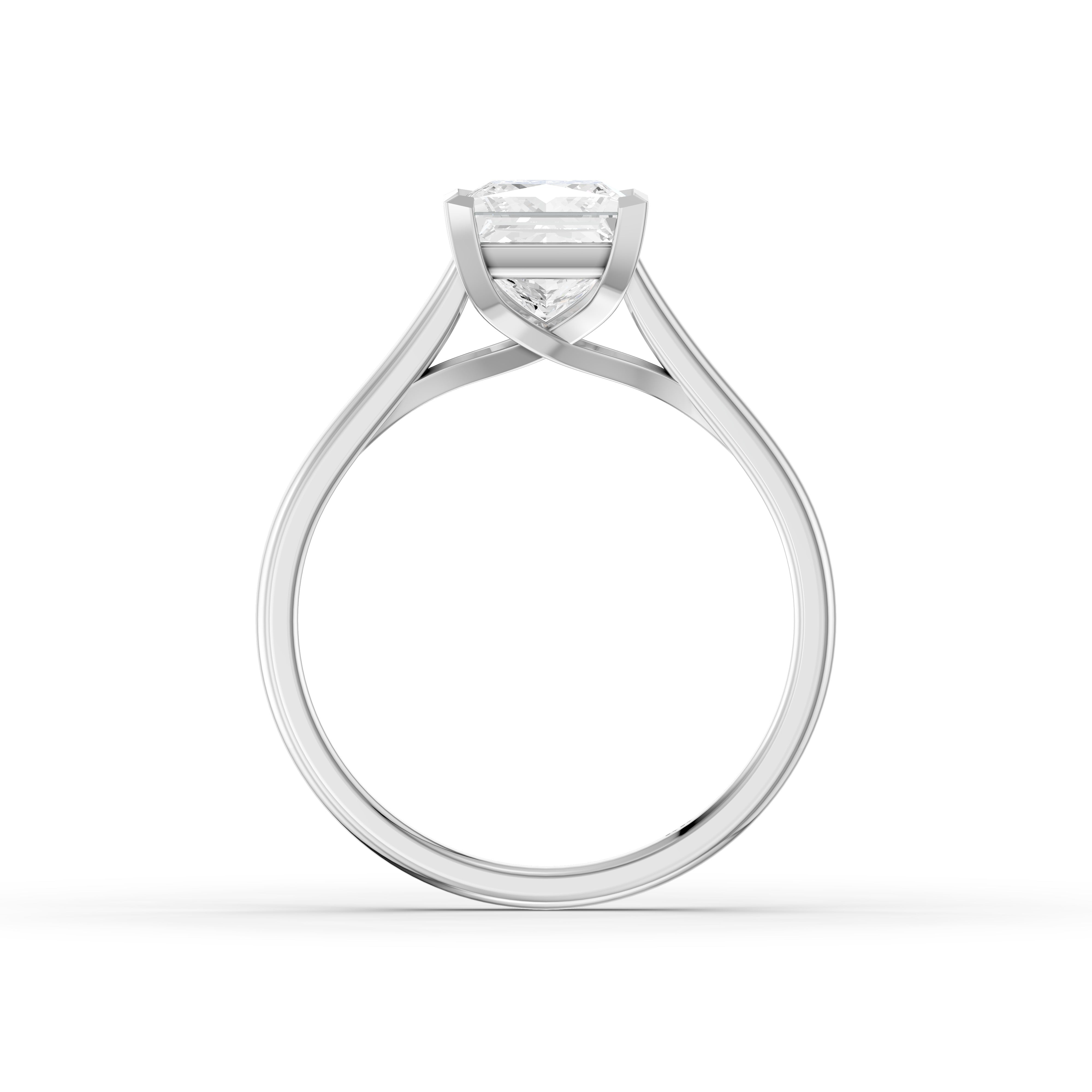 Camila 4 Prong Princess Cut Solitaire Lab Grown Diamond Ring