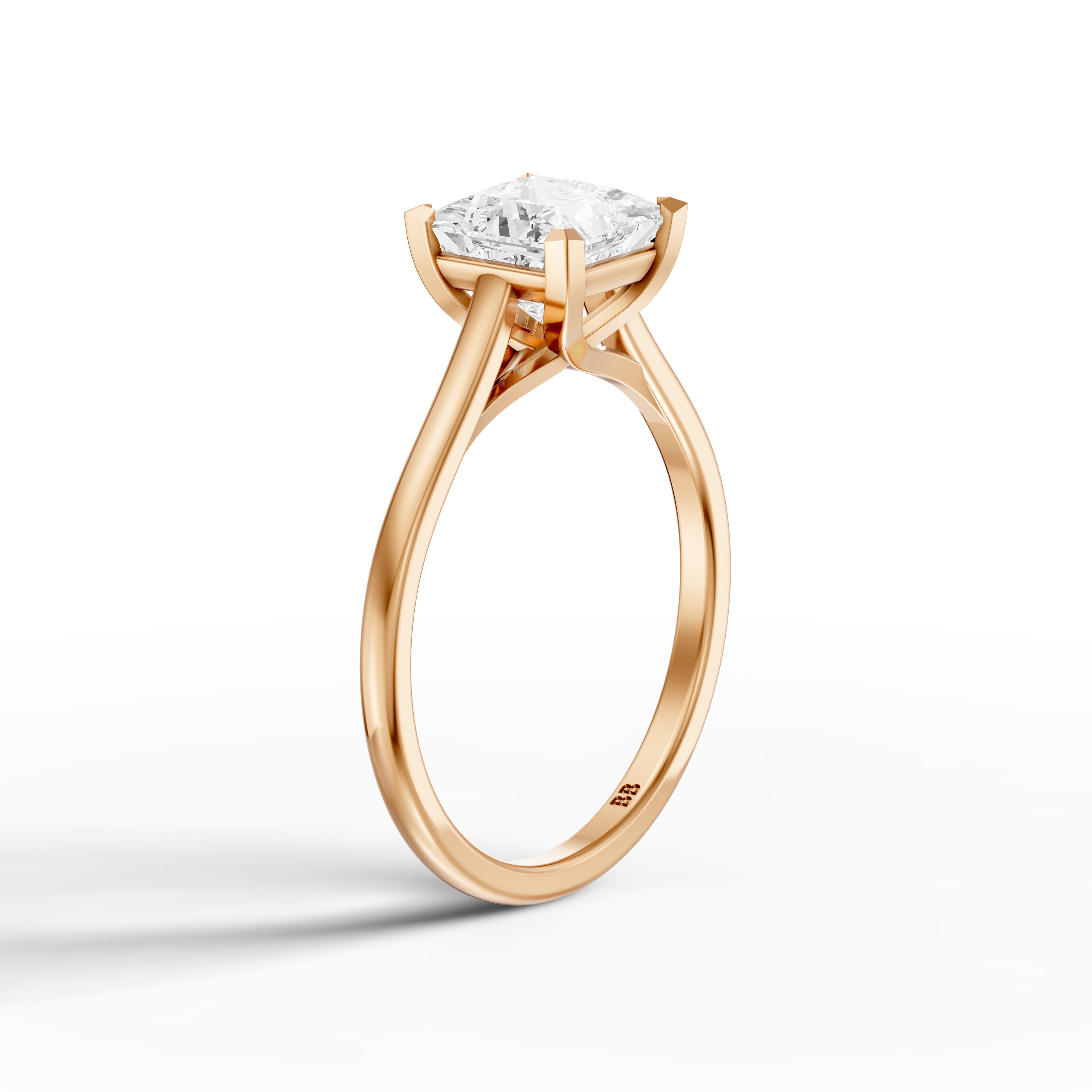 Camila 4 Prong Princess Cut Solitaire Lab Grown Diamond Ring