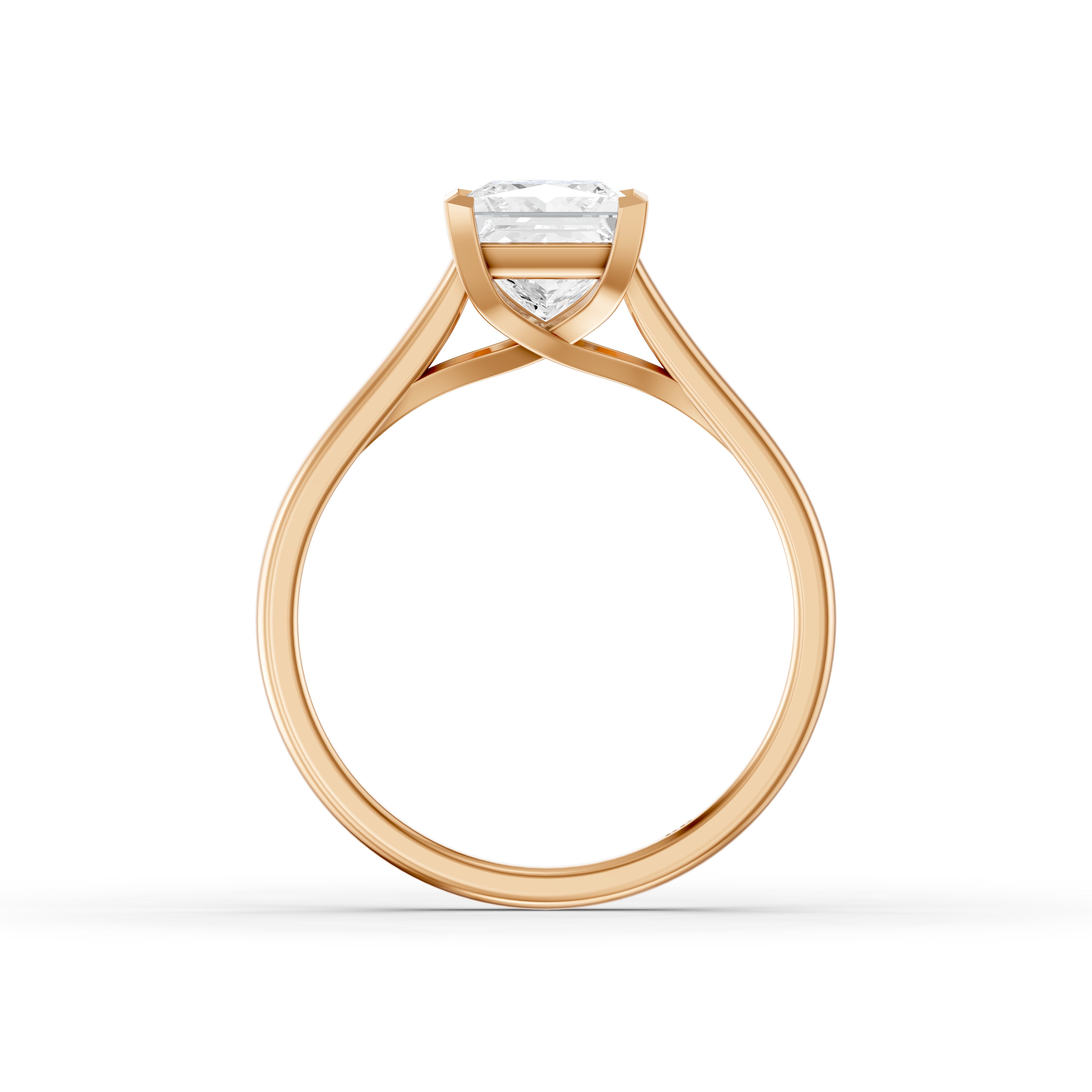 Camila 4 Prong Princess Cut Solitaire Lab Grown Diamond Ring