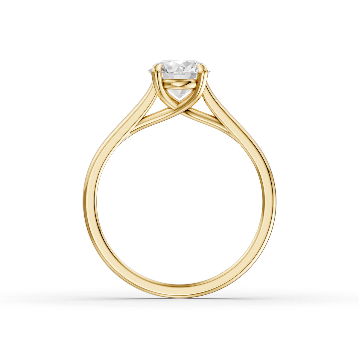 Reagan 4 Prong Round Cut Solitaire Lab Grown Diamond Ring