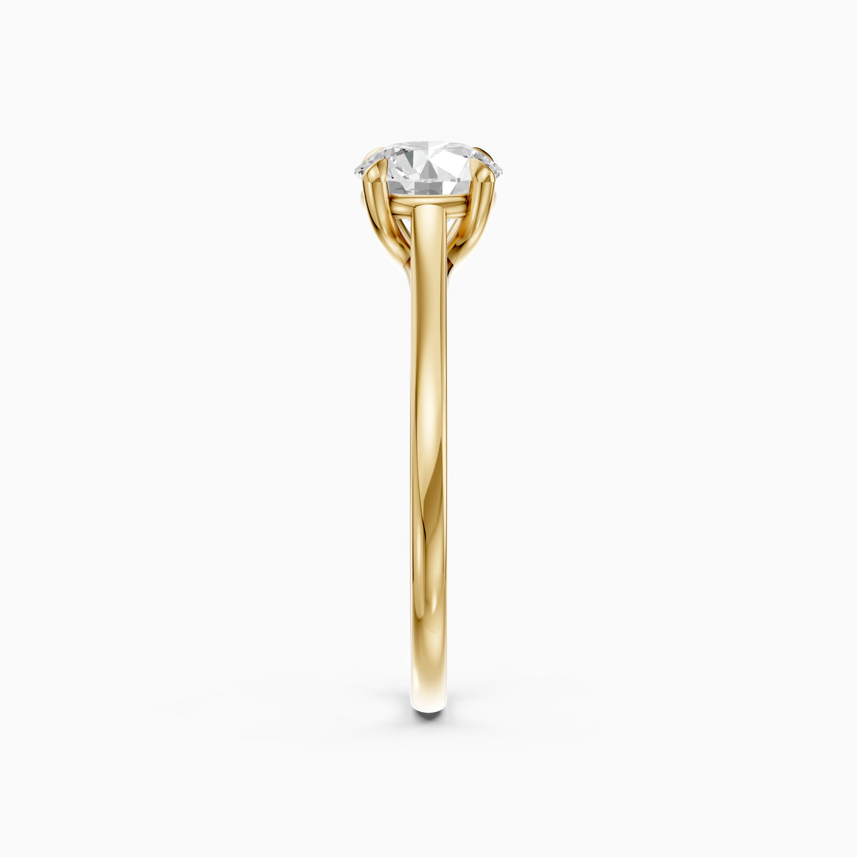 Reagan 4 Prong Round Cut Solitaire Lab Grown Diamond Ring