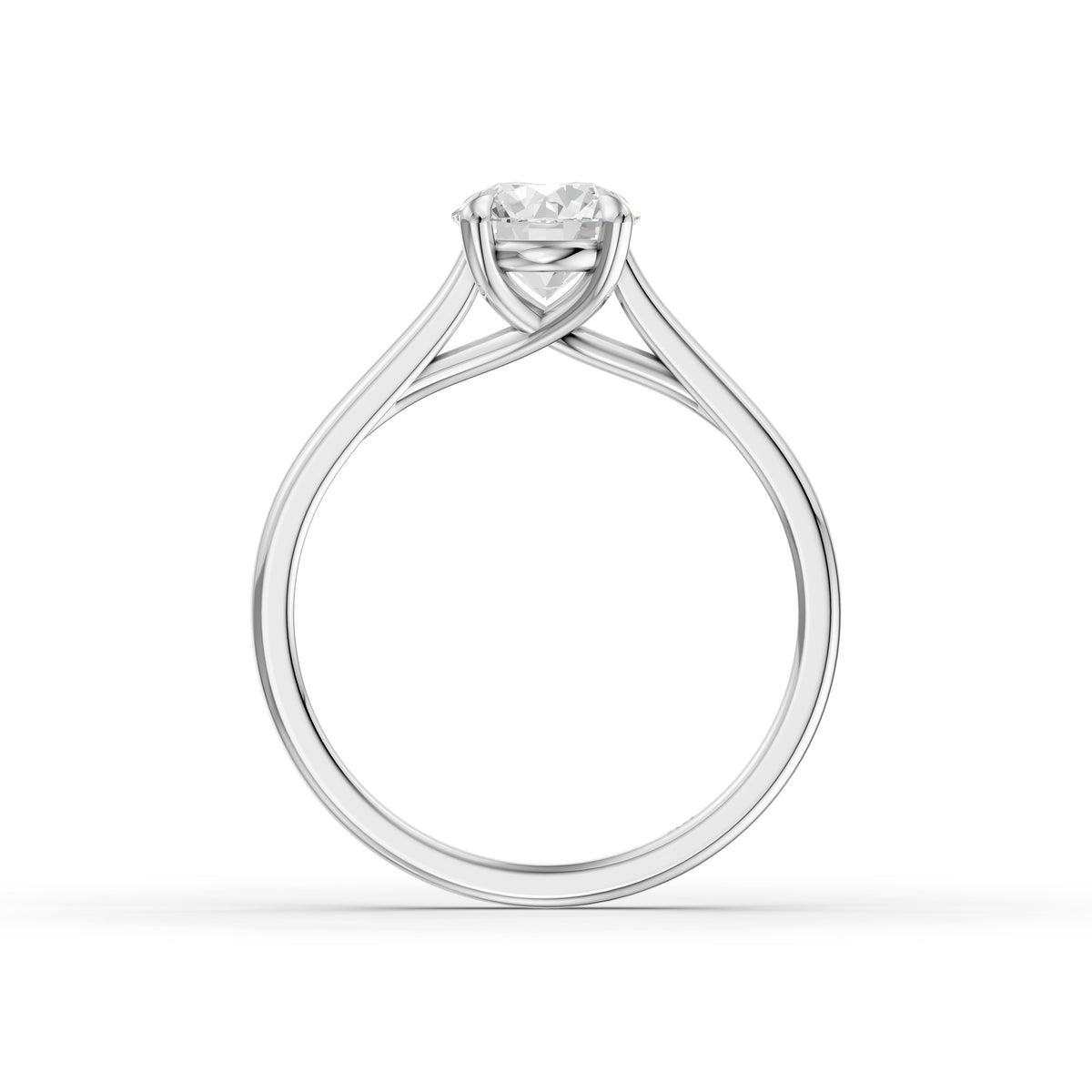 Reagan 4 Prong Round Cut Solitaire Lab Grown Diamond Ring