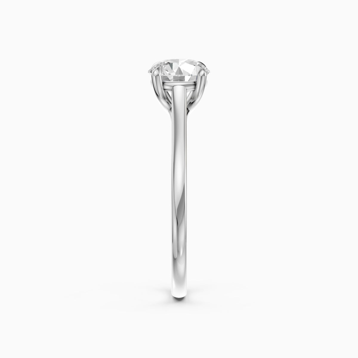 Reagan 4 Prong Round Cut Solitaire Lab Grown Diamond Ring