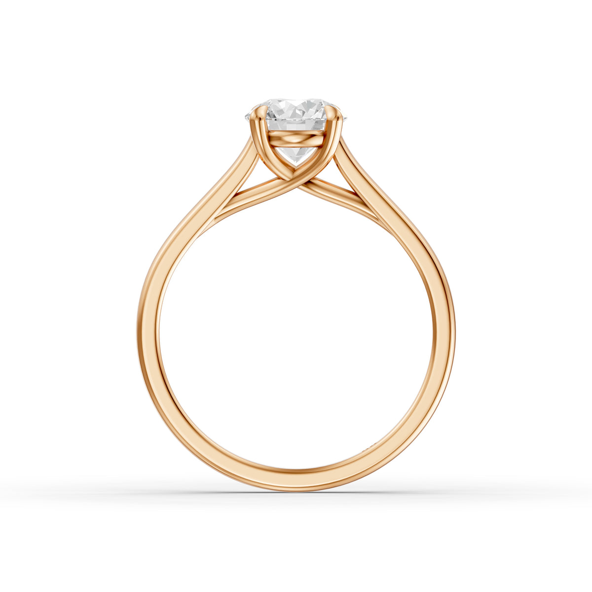 Reagan 4 Prong Round Cut Solitaire Lab Grown Diamond Ring