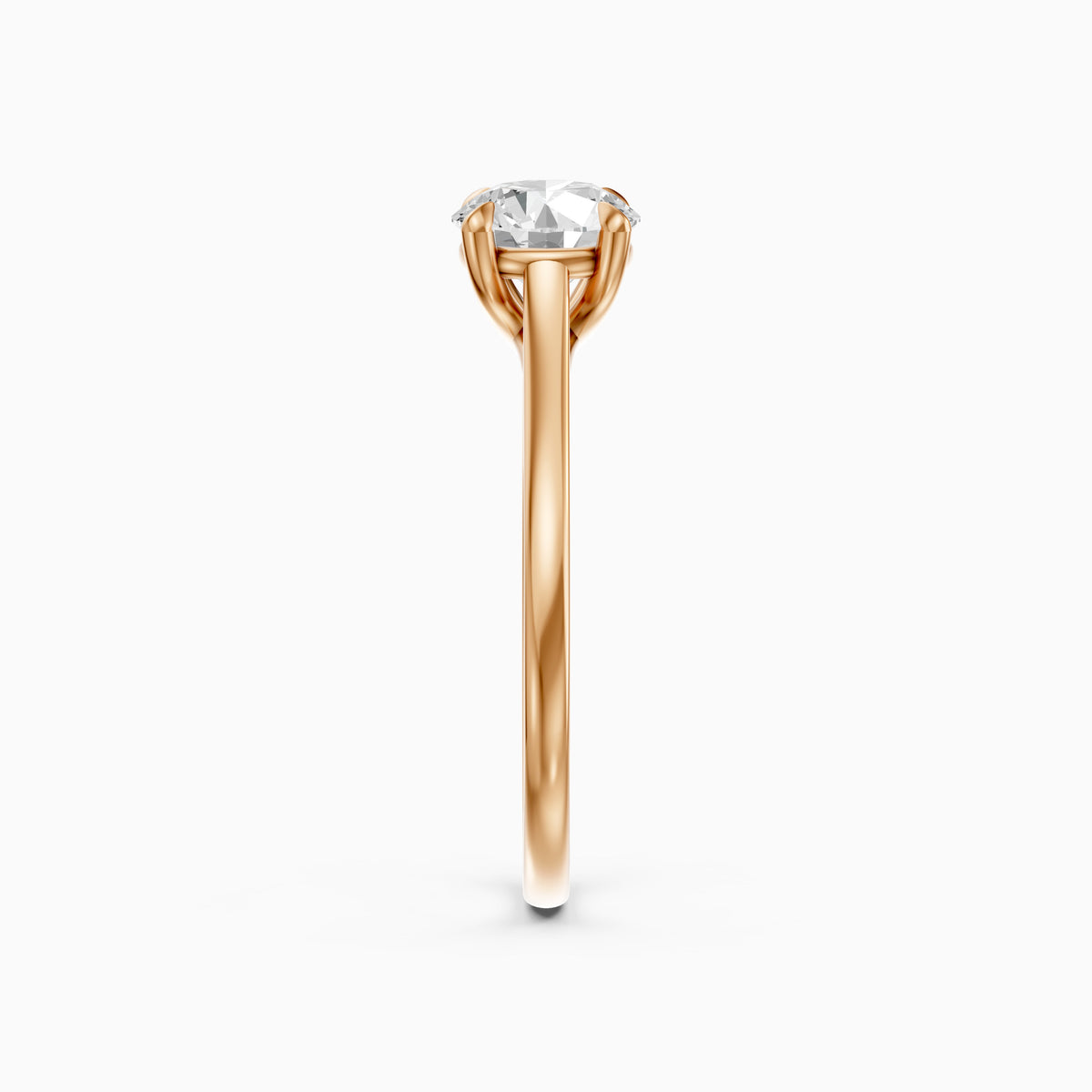 Reagan 4 Prong Round Cut Solitaire Lab Grown Diamond Ring