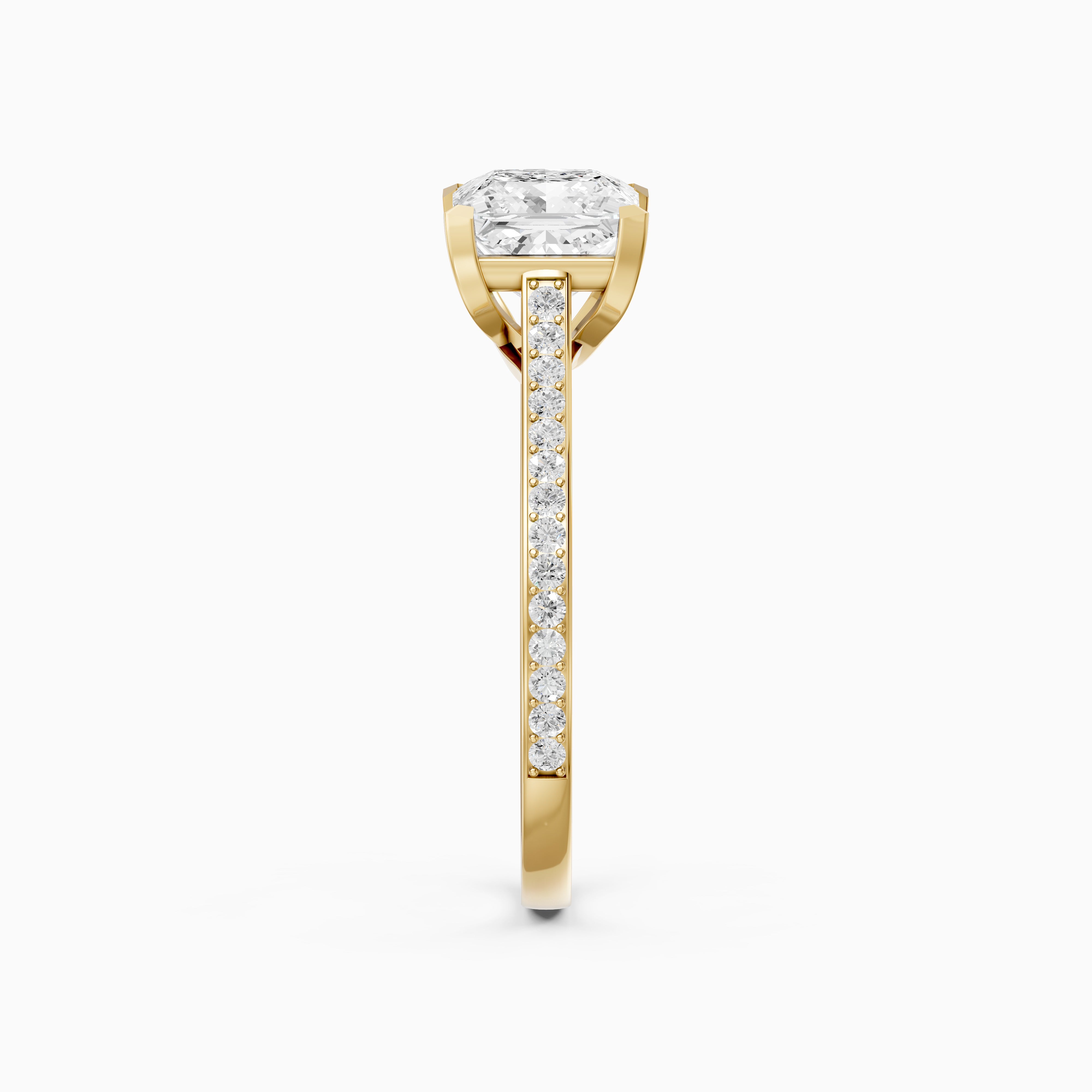 Sierra Princess Cut Channel Set Lab Grown Diamond Engagement Ring