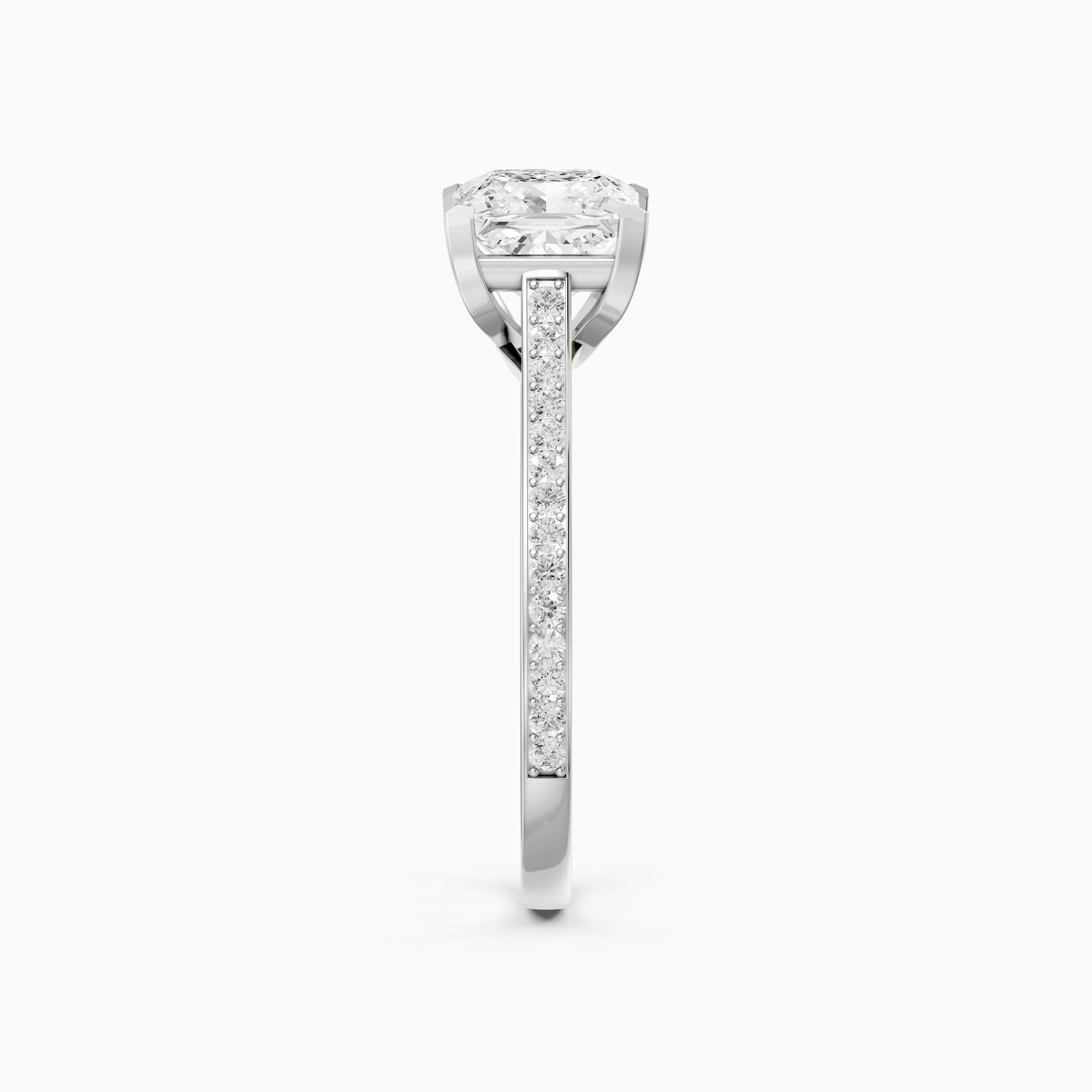 Sierra Princess Cut Channel Set Lab Grown Diamond Engagement Ring