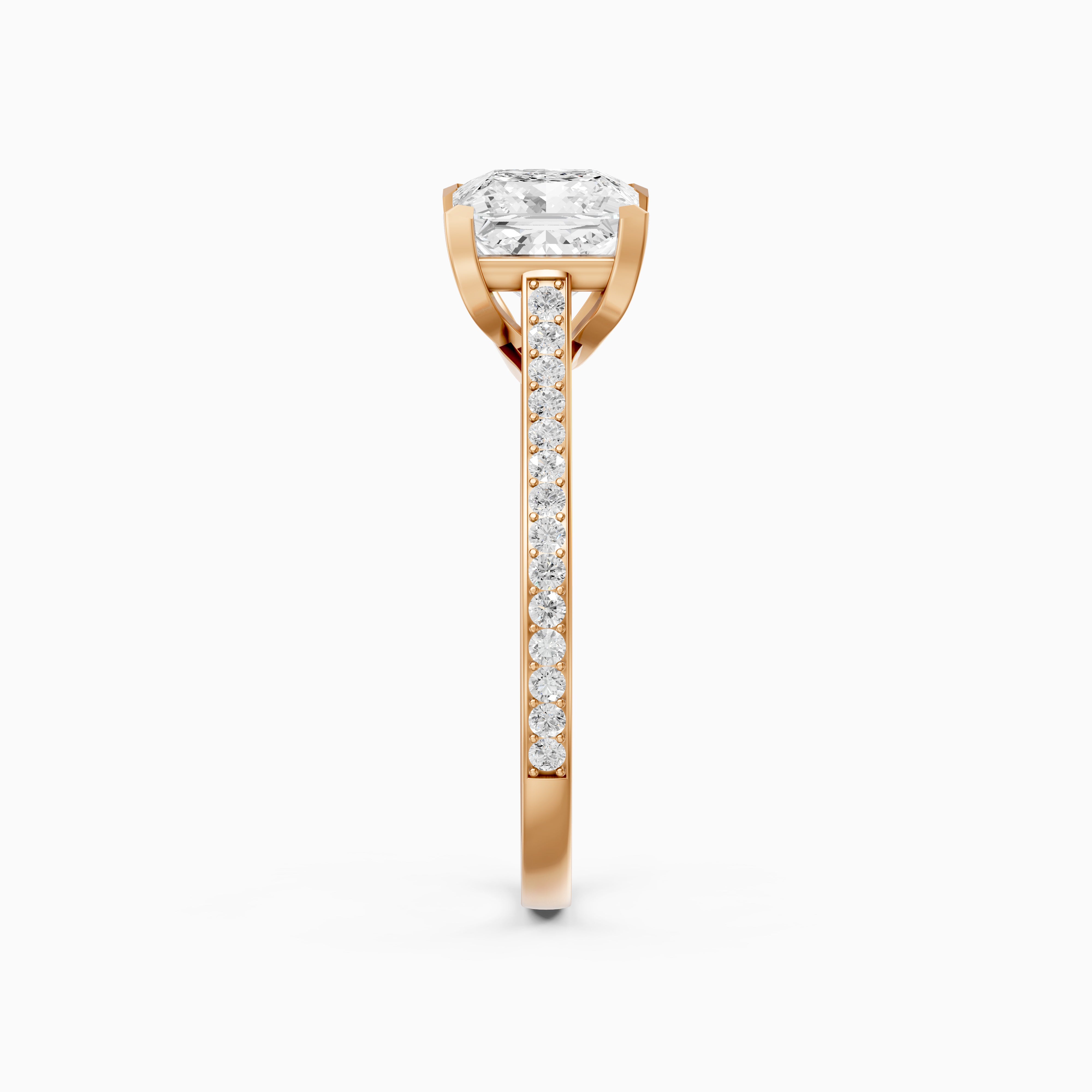 Sierra Princess Cut Channel Set Lab Grown Diamond Engagement Ring