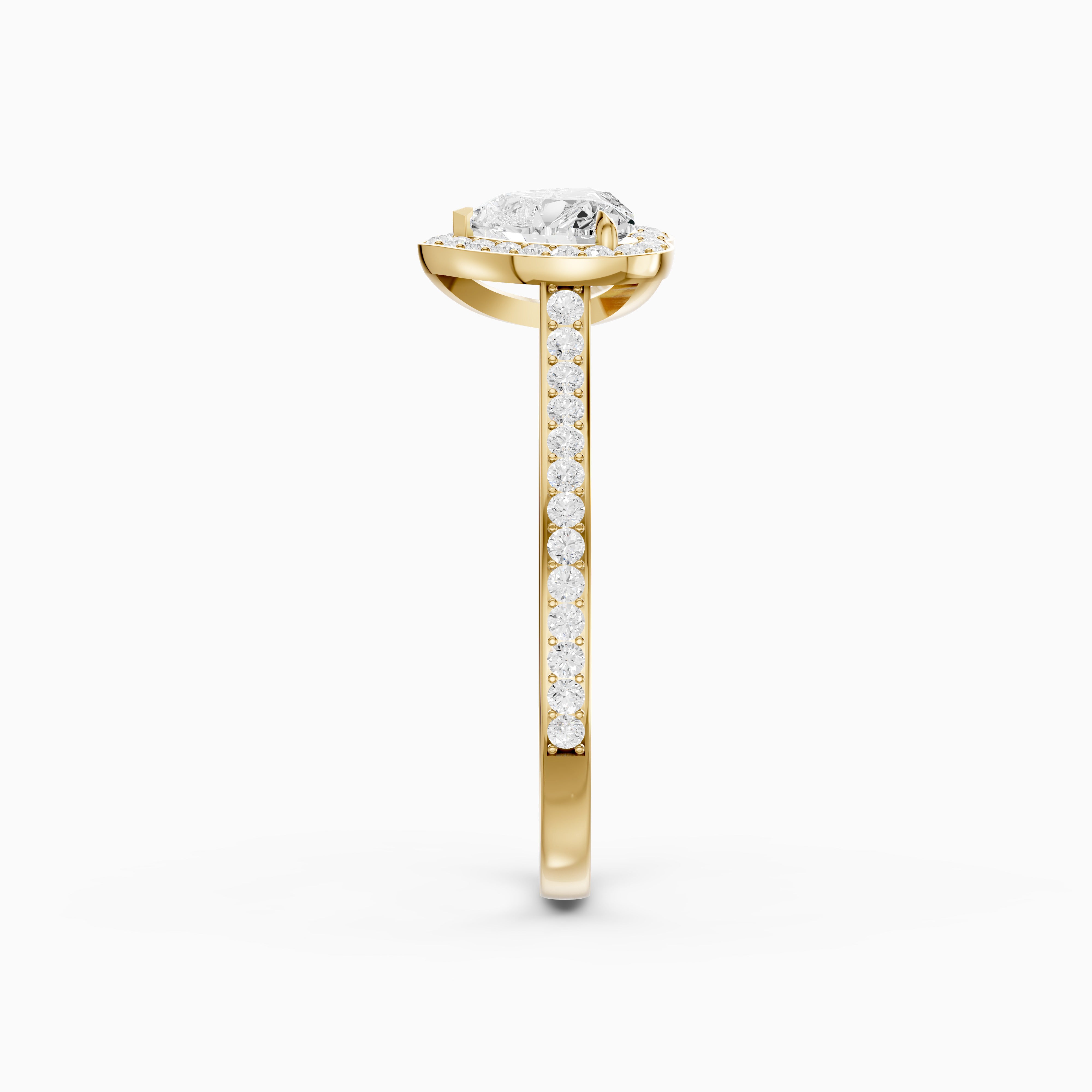 Rhiann Heart Shaped Halo Channel Set Lab Grown Diamond Ring