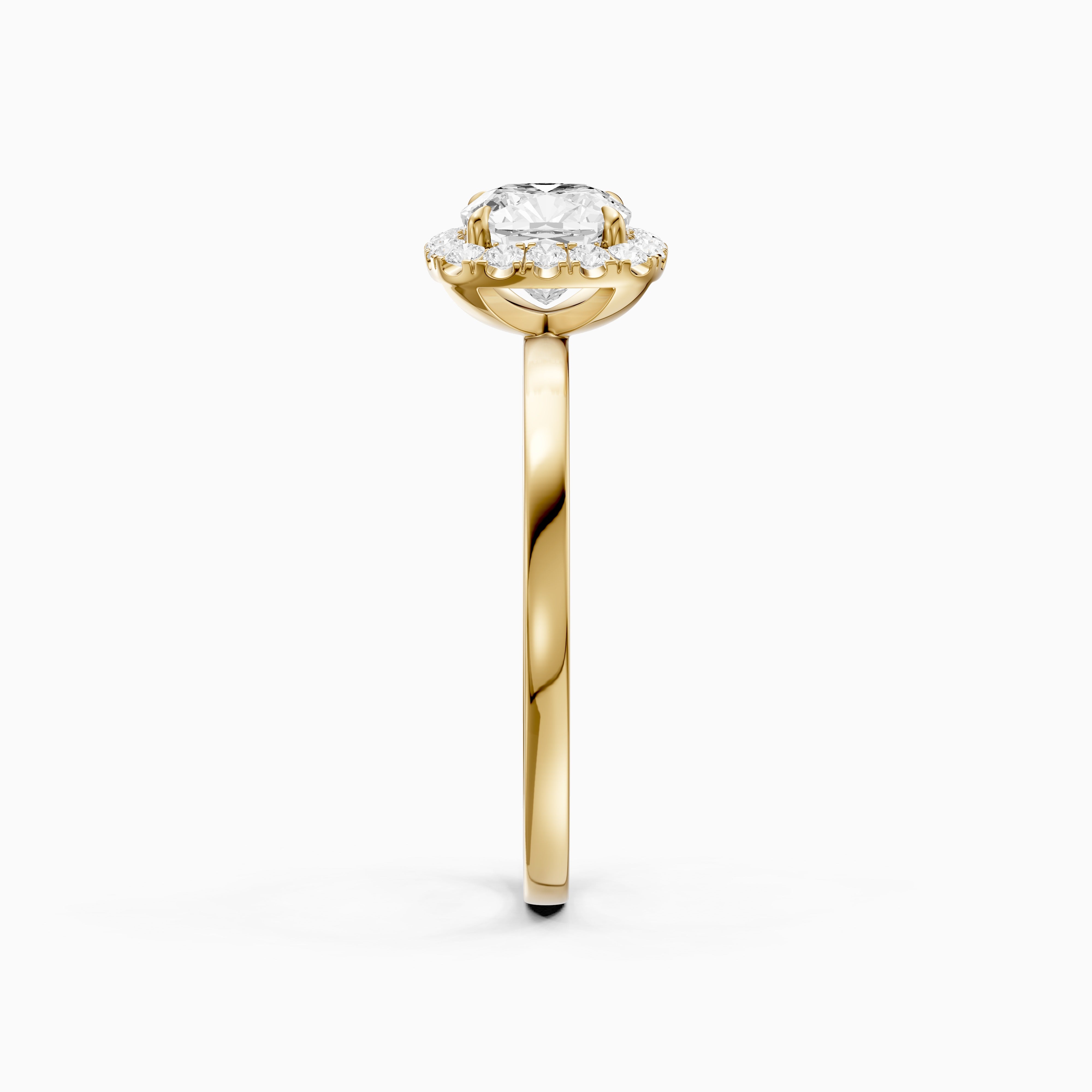 Addilyn Cushion Cut Halo Lab Grown Diamond Engagement Ring