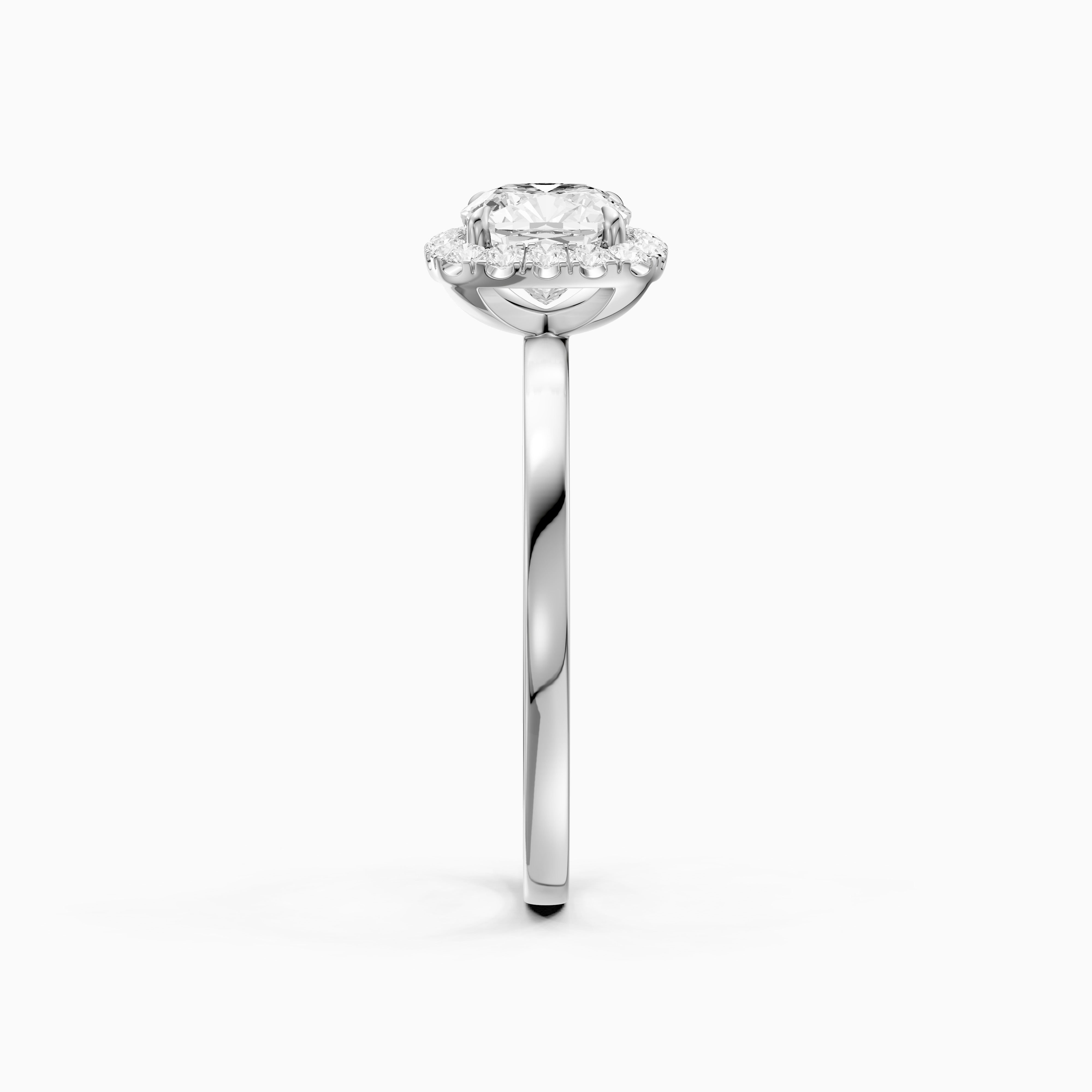 Addilyn Cushion Cut Halo Lab Grown Diamond Engagement Ring