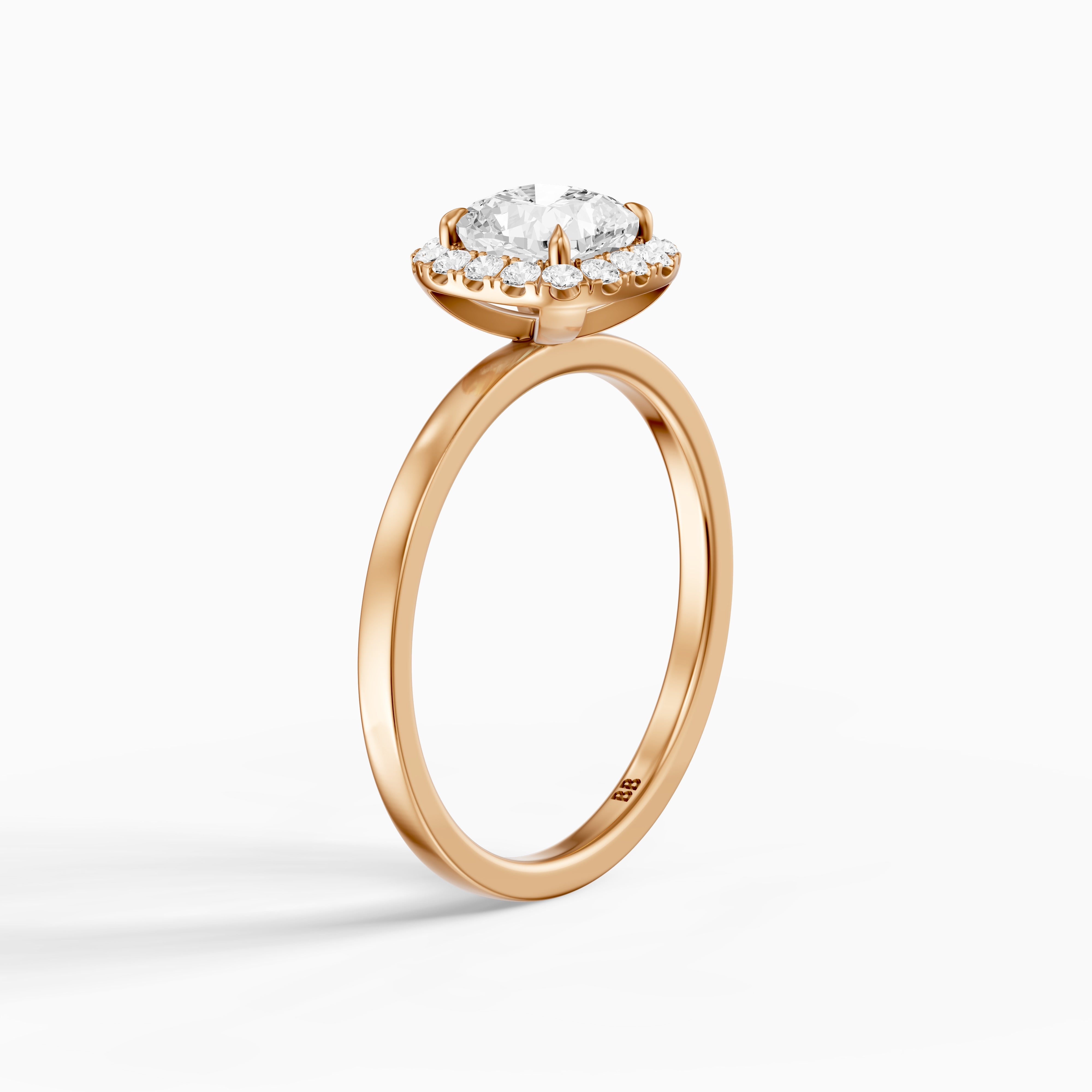 Addilyn Cushion Cut Halo Lab Grown Diamond Engagement Ring