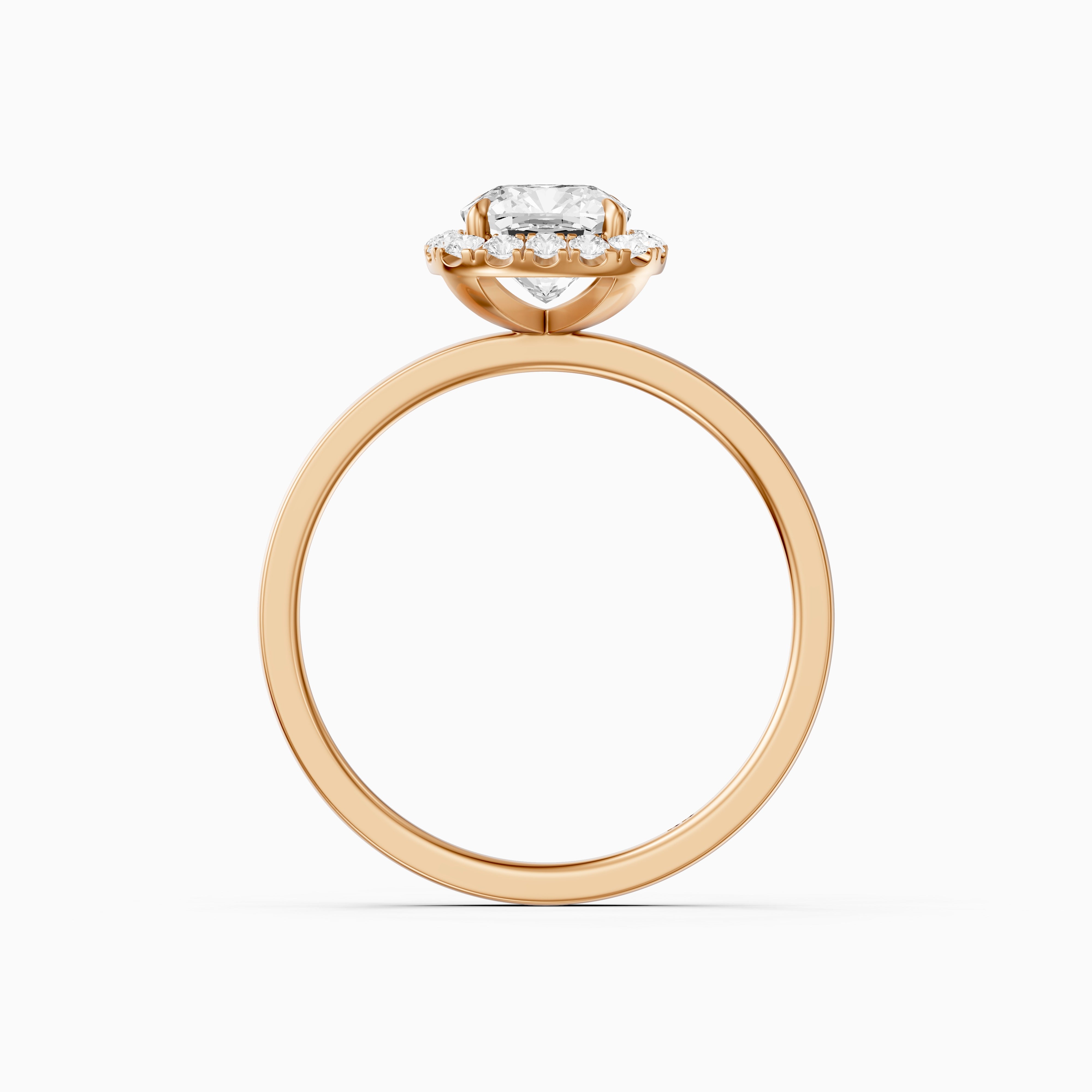 Addilyn Cushion Cut Halo Lab Grown Diamond Engagement Ring