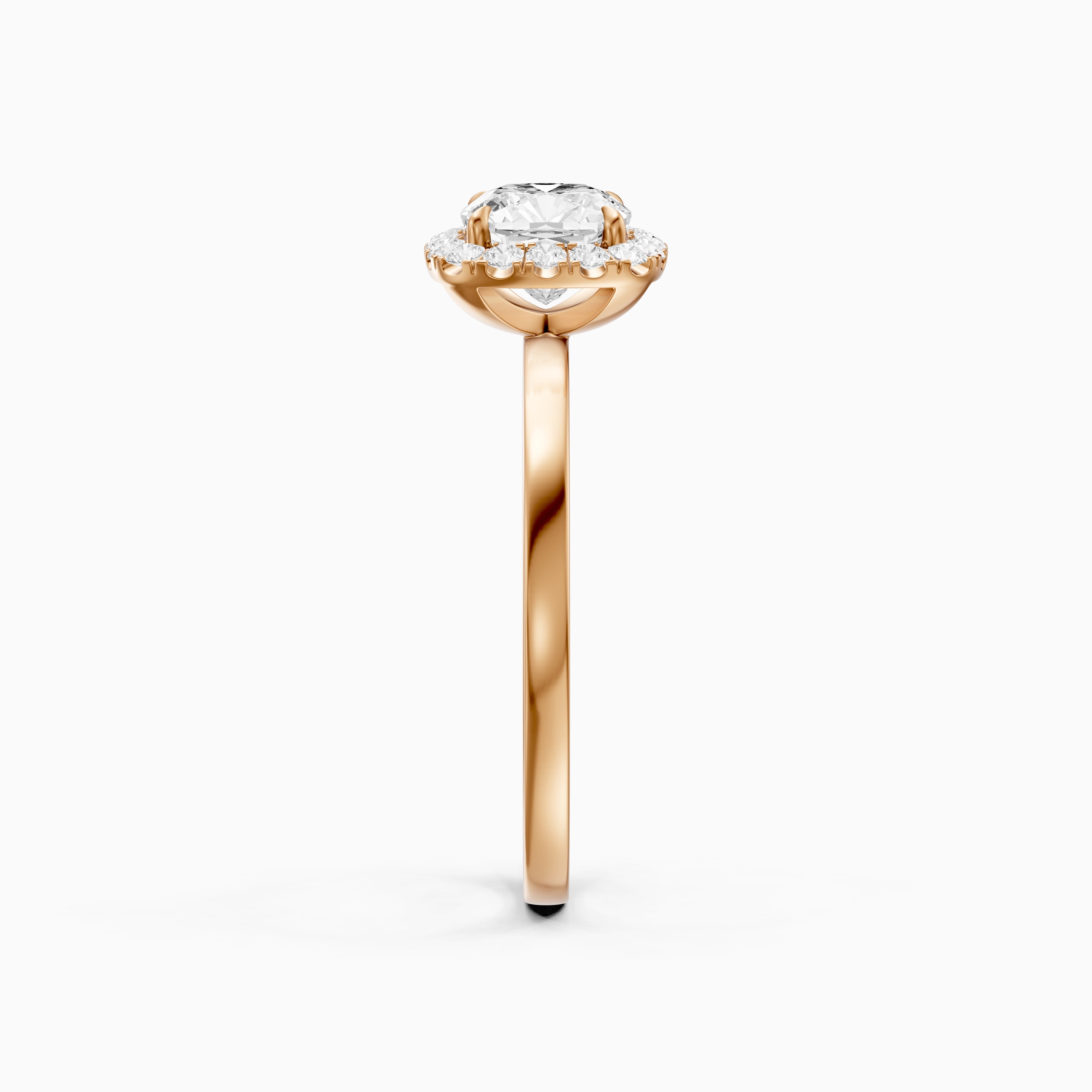 Addilyn Cushion Cut Halo Lab Grown Diamond Engagement Ring