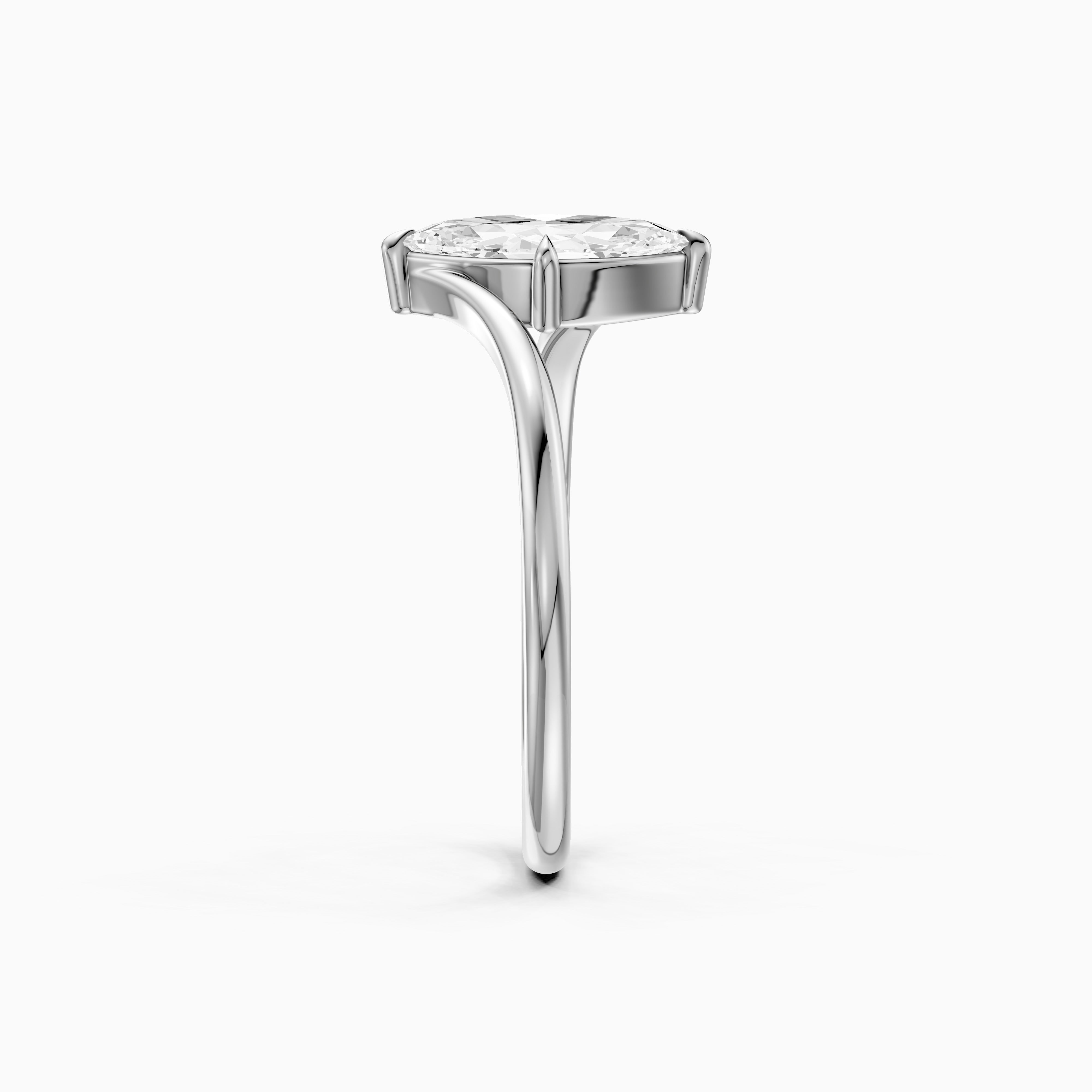 Mila Marquise Cut Solitaire Twist Shank Lab Grown Diamond Ring