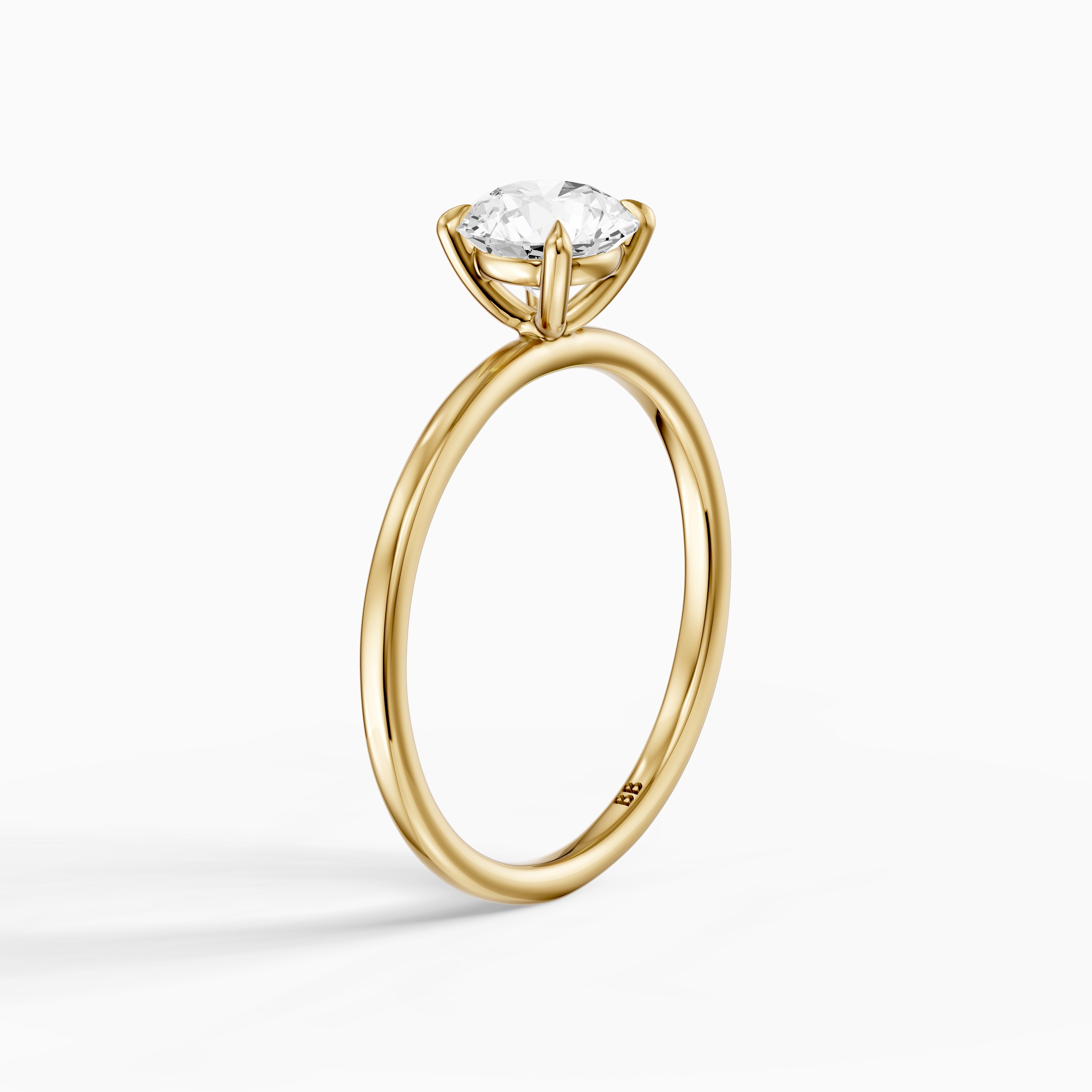 Jennah 4 Prong Round Cut Solitaire Lab Grown Diamond Ring