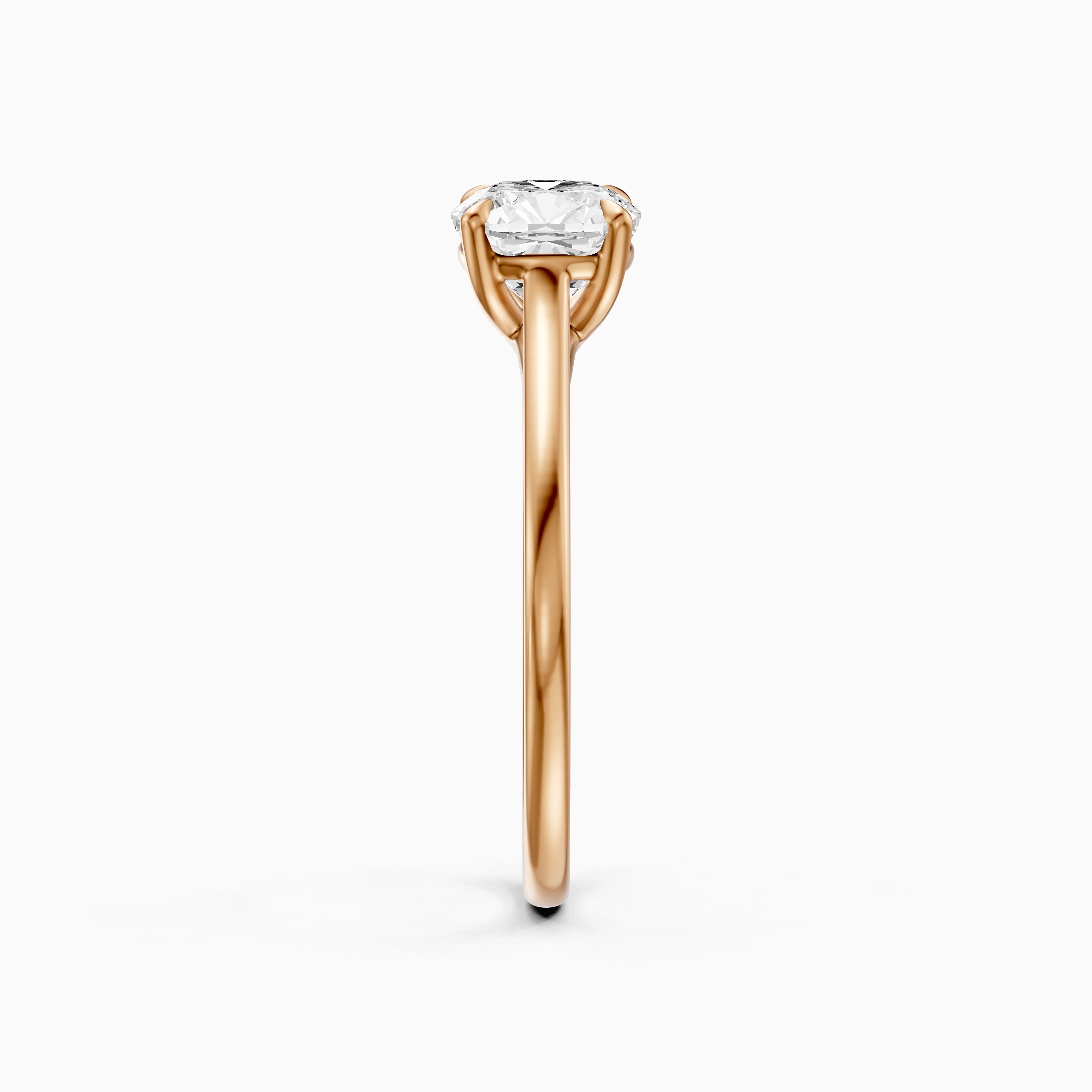 Corina 4 Prong Cushion Cut Solitaire Moissanite Diamond Ring
