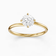 Nellie Round Cut Solitaire Moissanite Diamond Engagement Ring