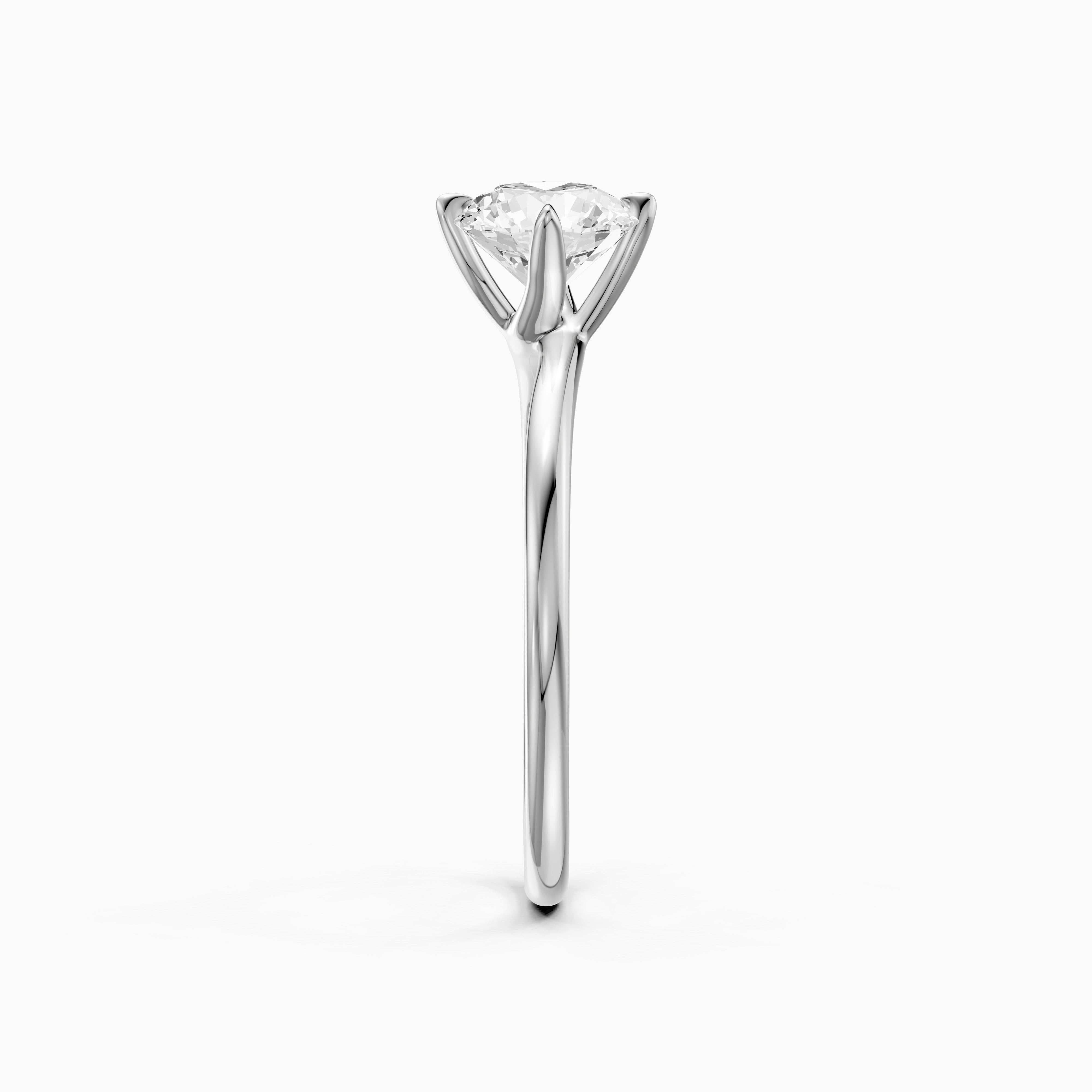 Nellie Round Cut Solitaire Moissanite Diamond Engagement Ring
