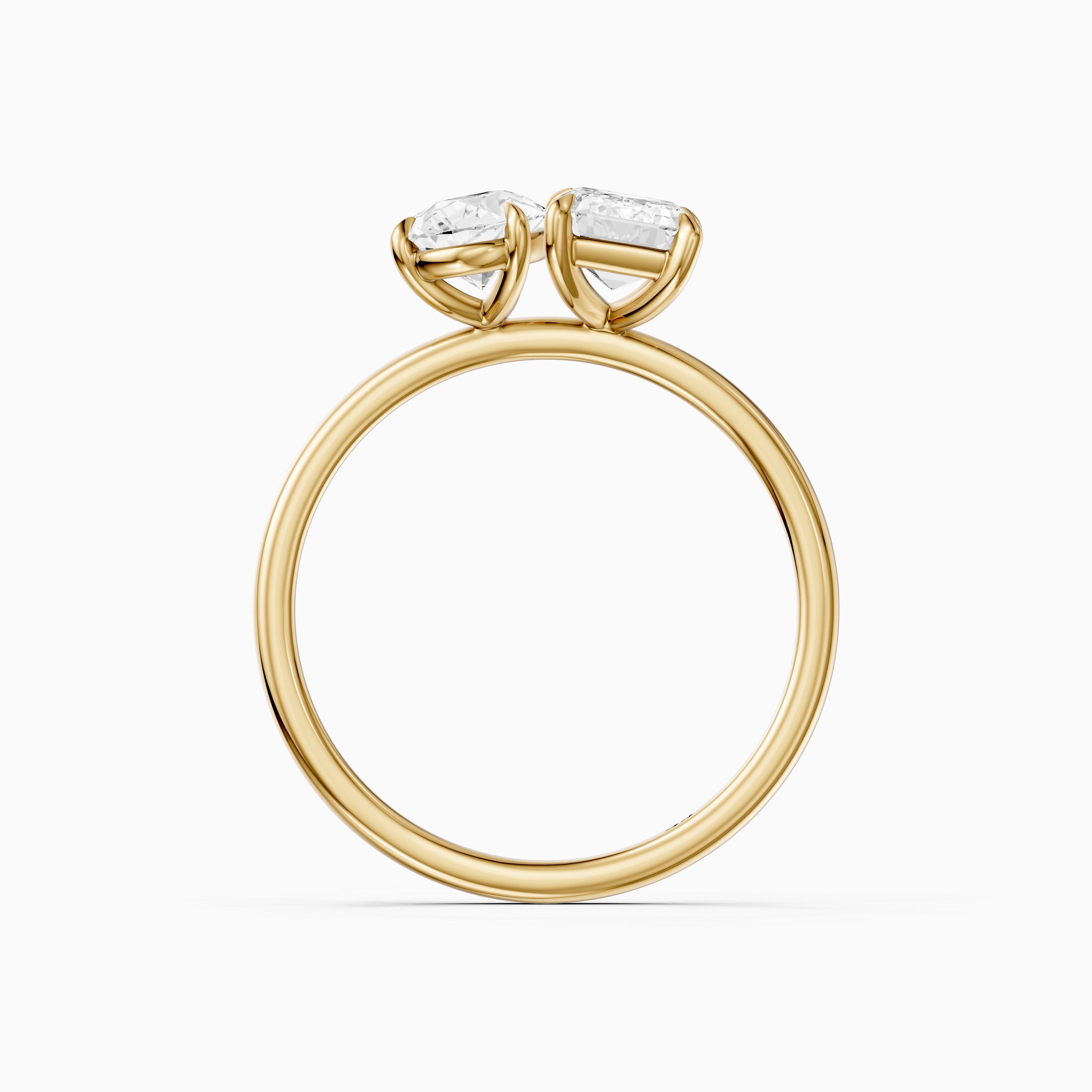 Payton Toi Et Moi Engagement Ring With Pear and Emerald Lab Grown Diamonds