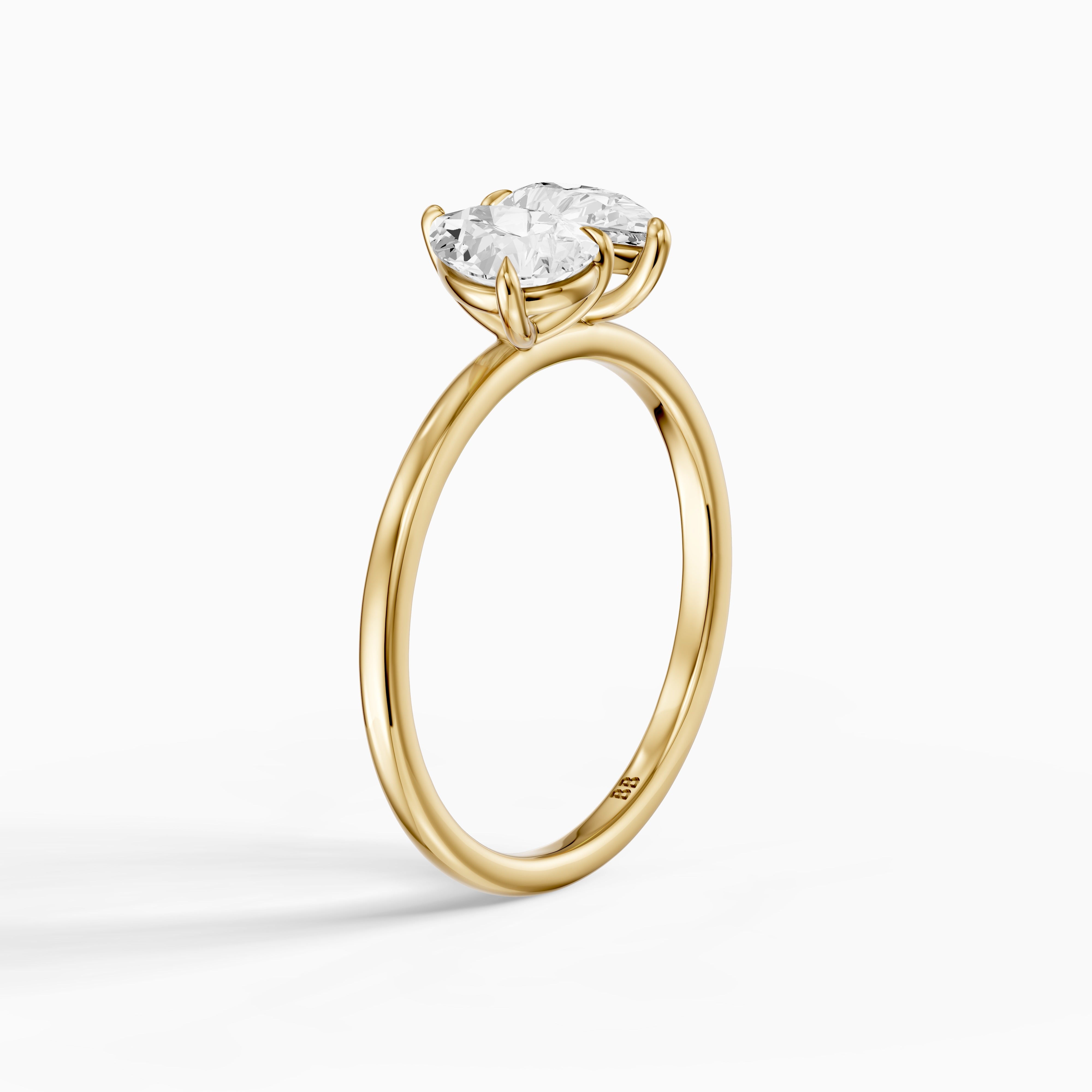 Berlyn Toi Et Moi Engagement Ring With Both Pear Lab Grown Diamonds