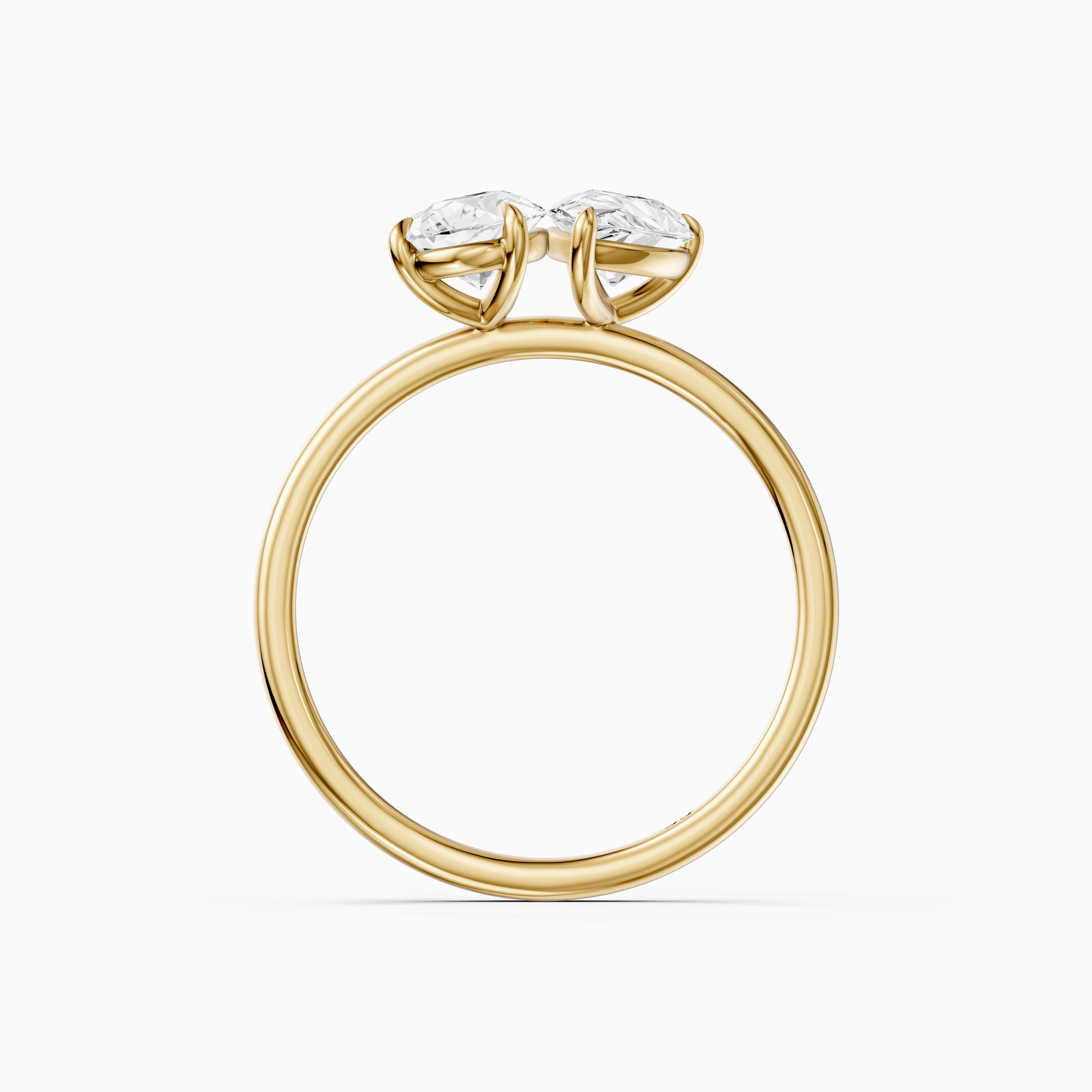 Berlyn Toi Et Moi Engagement Ring With Both Pear Lab Grown Diamonds