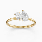 Blaire Toi Et Moi Engagement Ring With Both Pear Lab Grown Diamonds