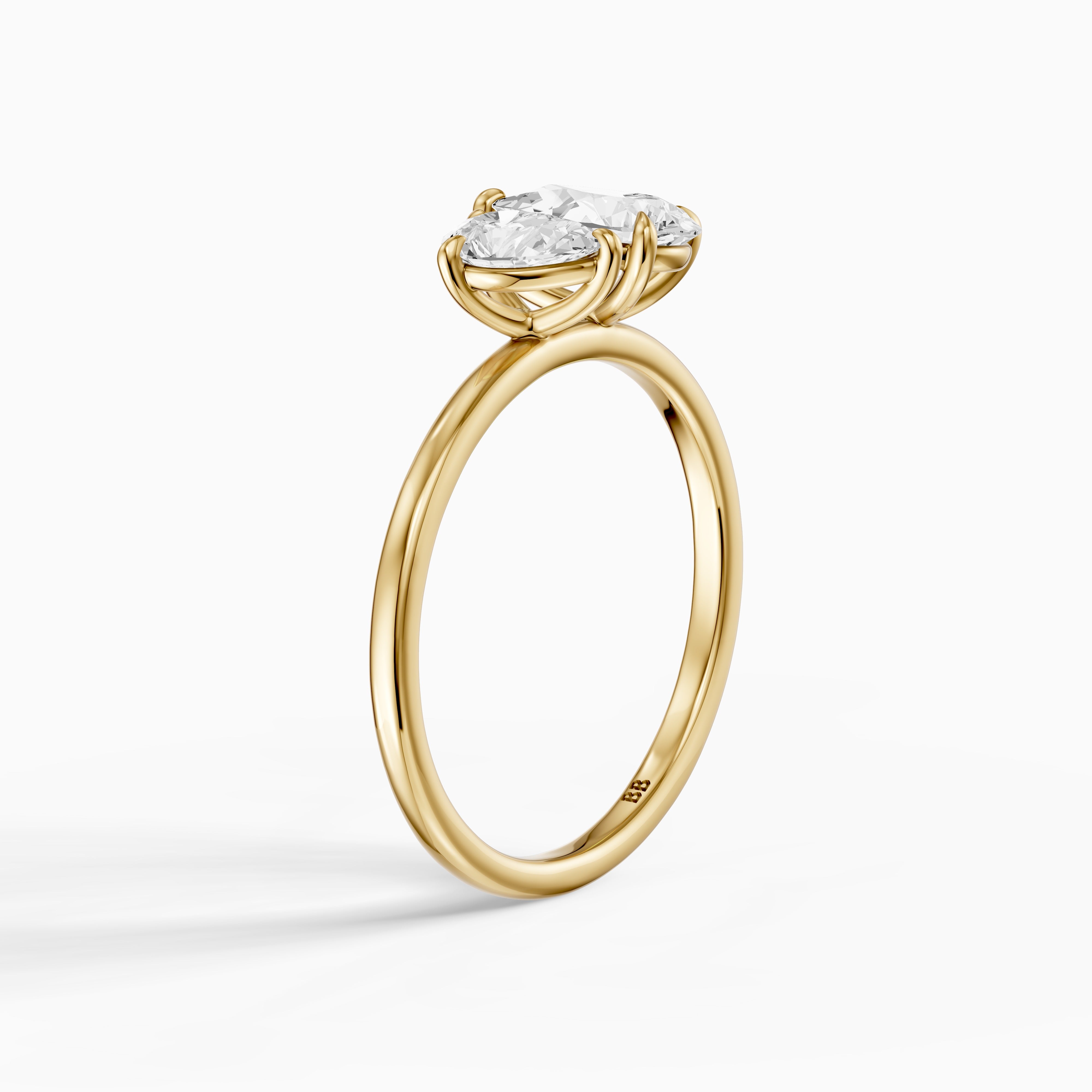 Blaire Toi Et Moi Engagement Ring With Both Pear Lab Grown Diamonds