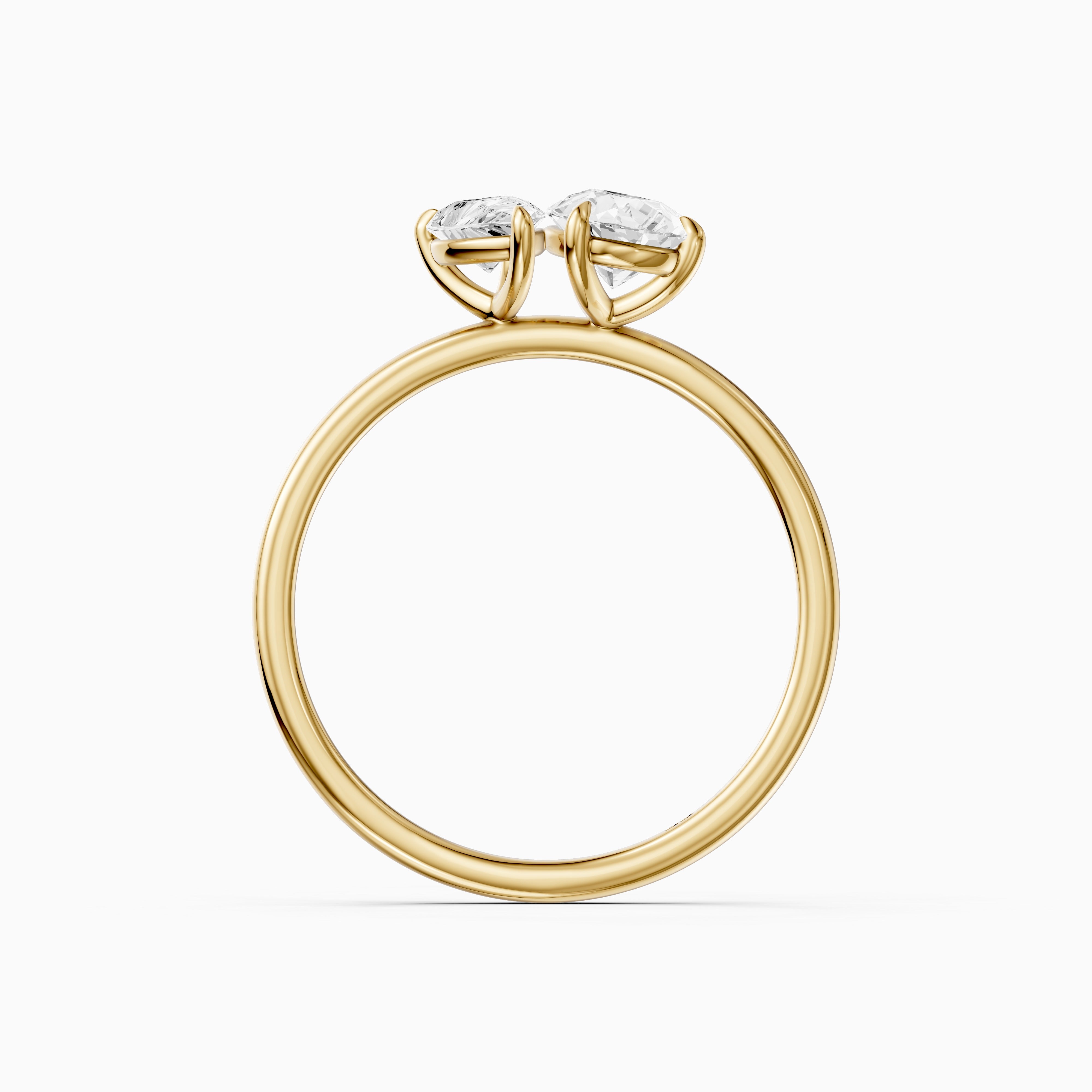 Blaire Toi Et Moi Engagement Ring With Both Pear Lab Grown Diamonds