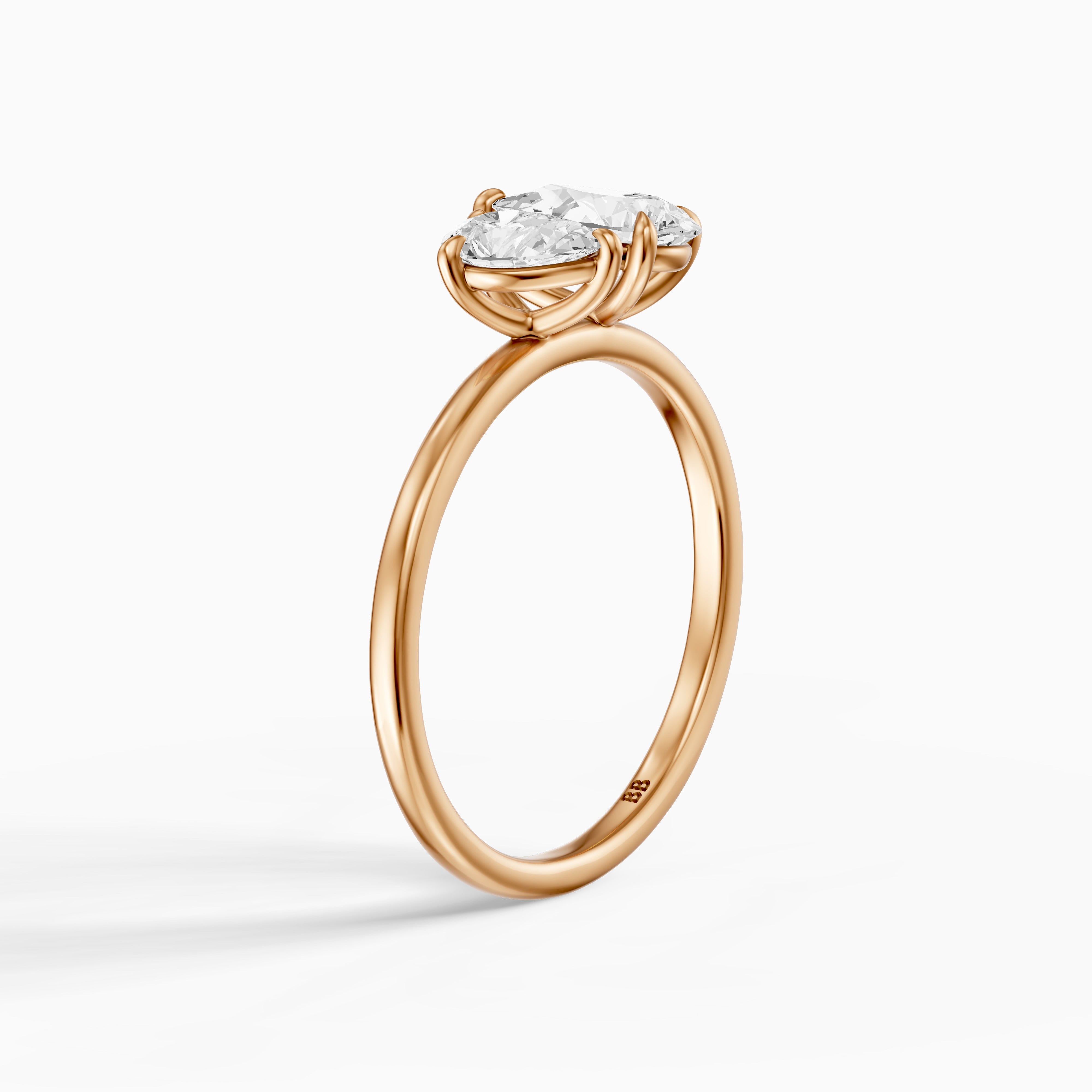 Blaire Toi Et Moi Engagement Ring With Both Pear Lab Grown Diamonds