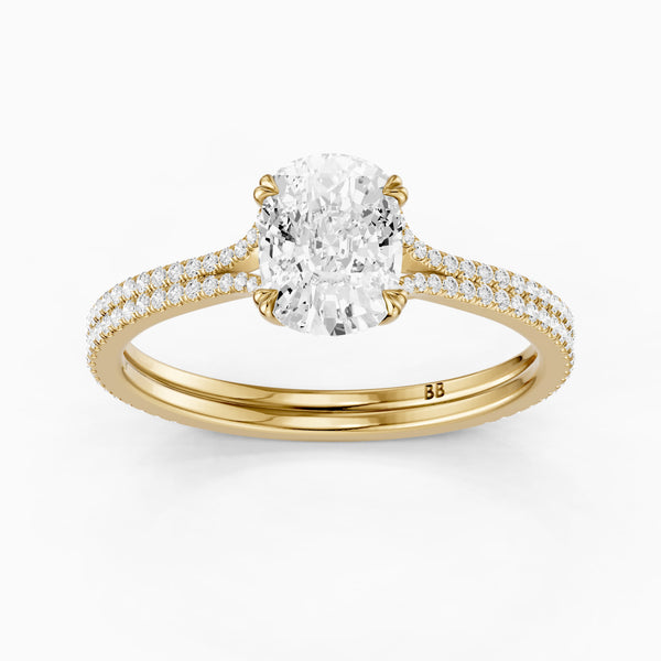 Elongated Cushion Rings