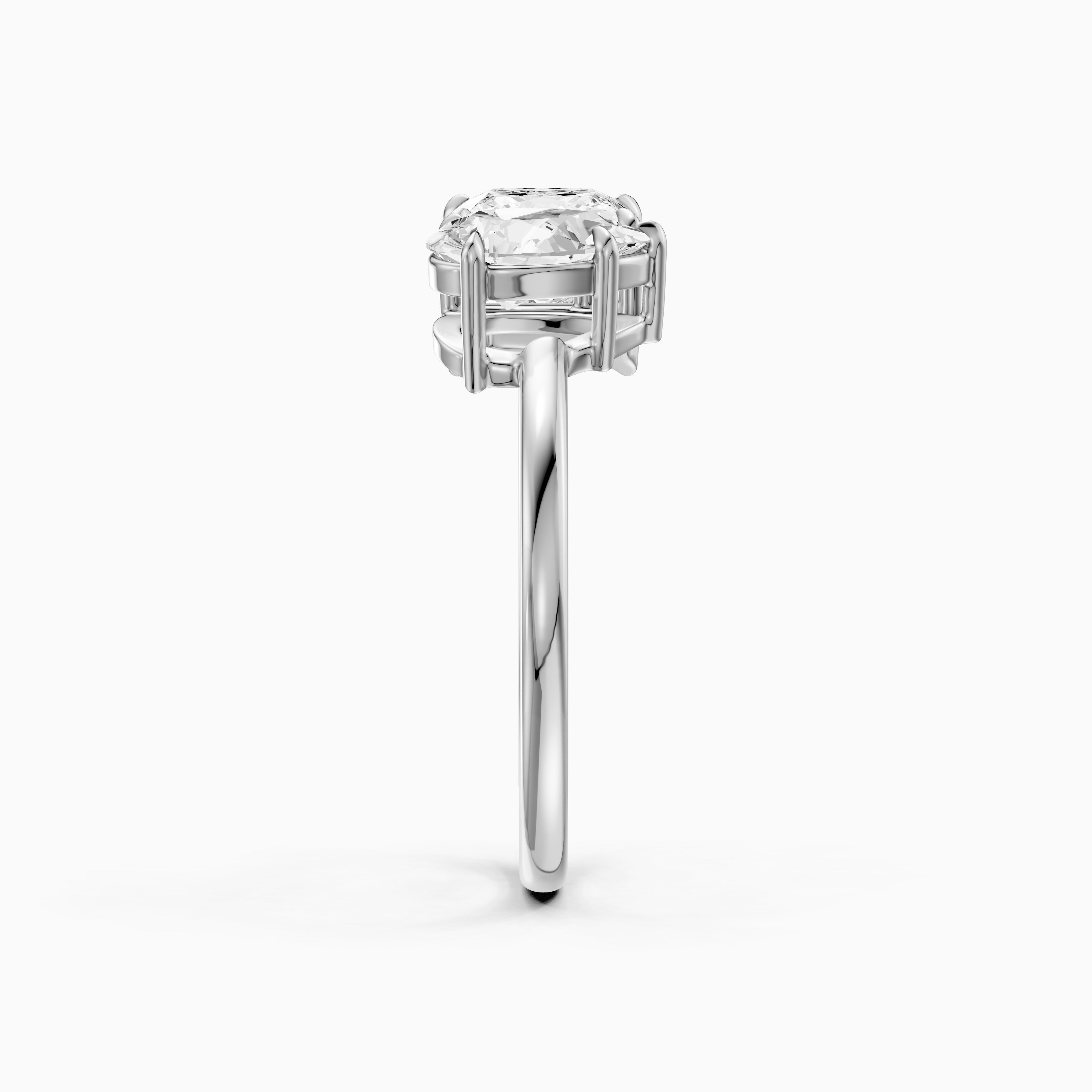 Caison Toi Et Moi Engagement Ring With Princess and Pear Two Stone Lab Grown Diamond