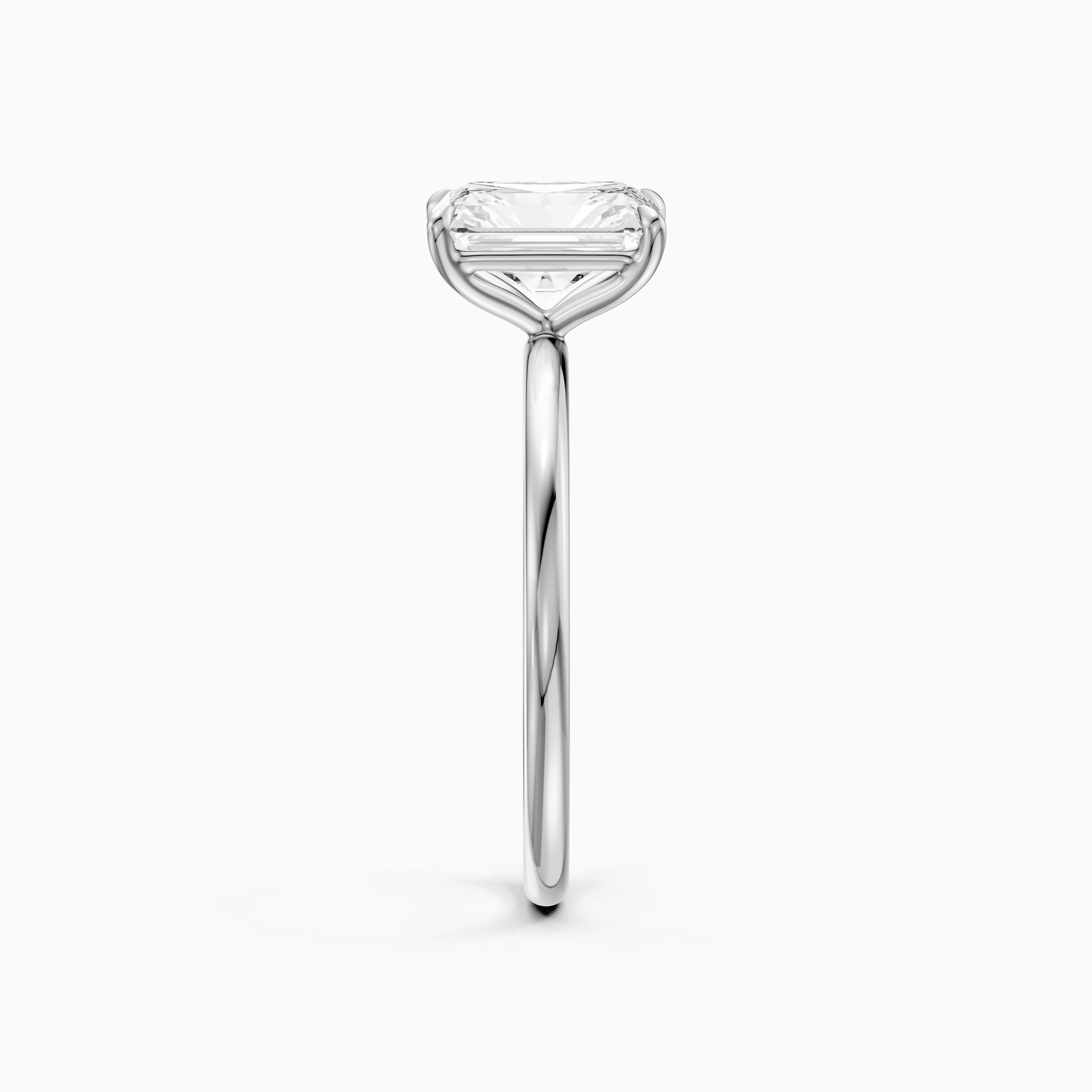 Clarie 4 Prong Radiant Cut Solitaire Lab Grown Diamond Ring