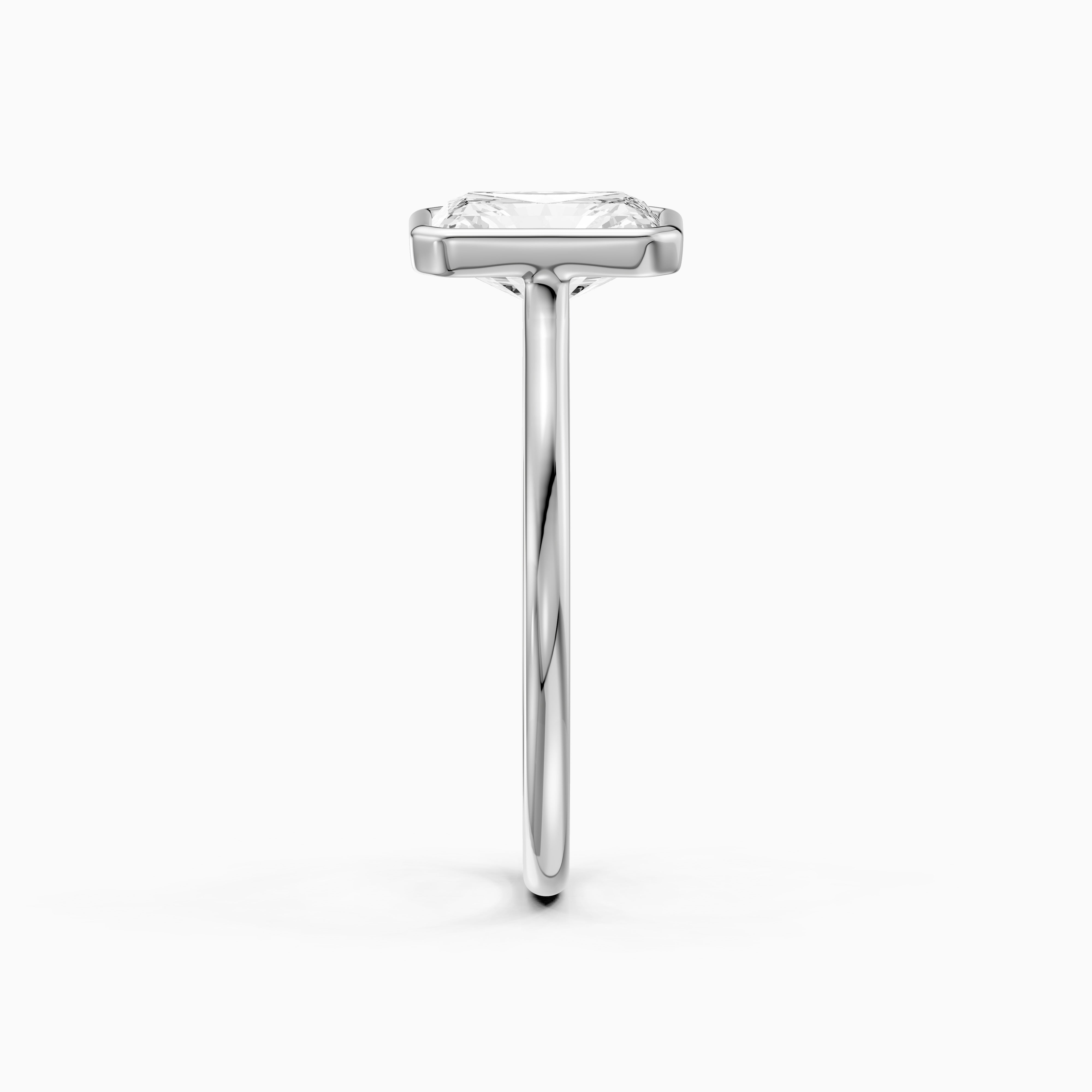 Emmaly Radiant Cut Bezel Cathedral Style Lab Grown Diamond Ring