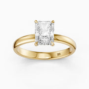 Farrah 4 Prong Radiant Cut Hidden Halo Lab Grown Diamond Ring