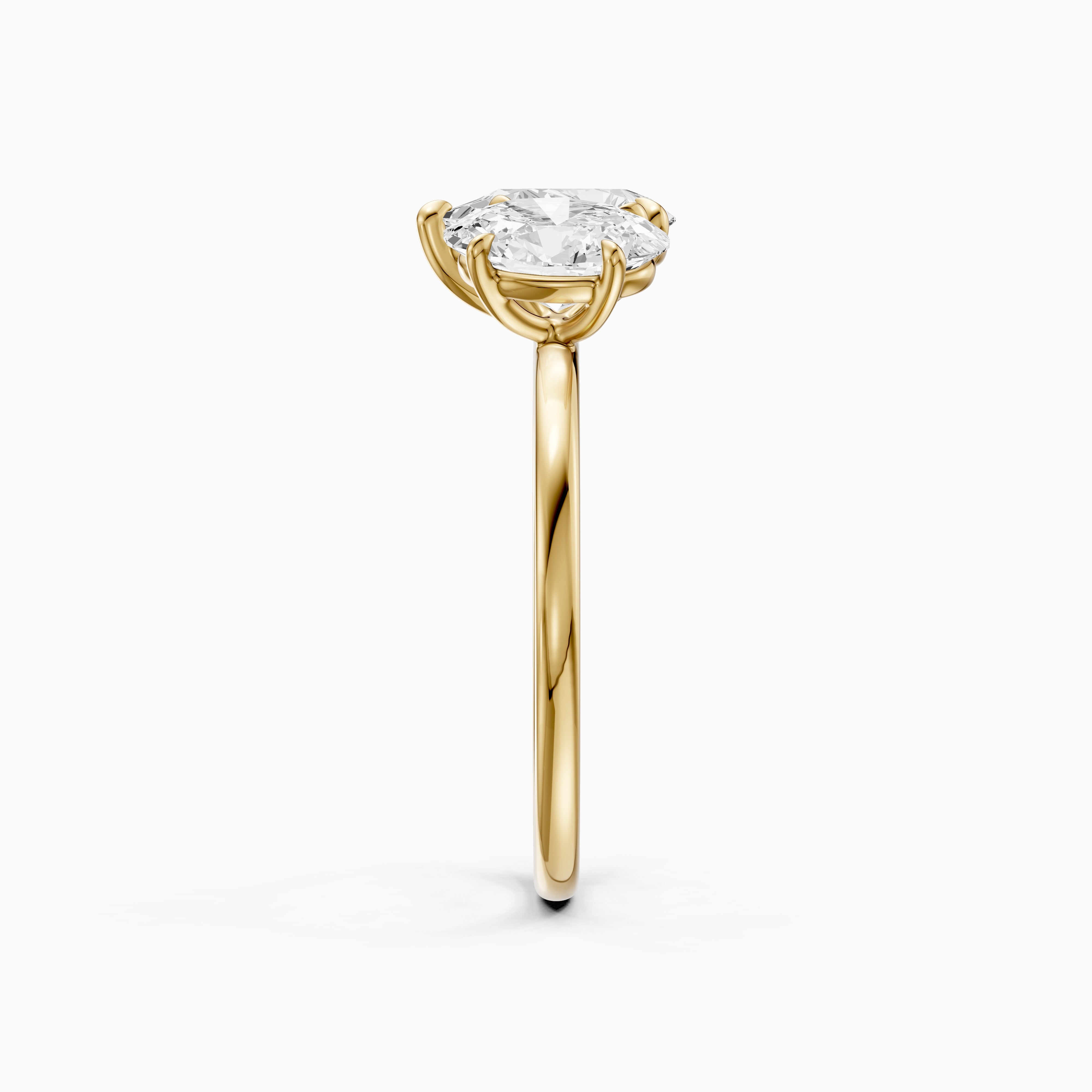 Lilian Toi Et Moi Ring With Pear and Oval Two Stone Lab Grown Diamond