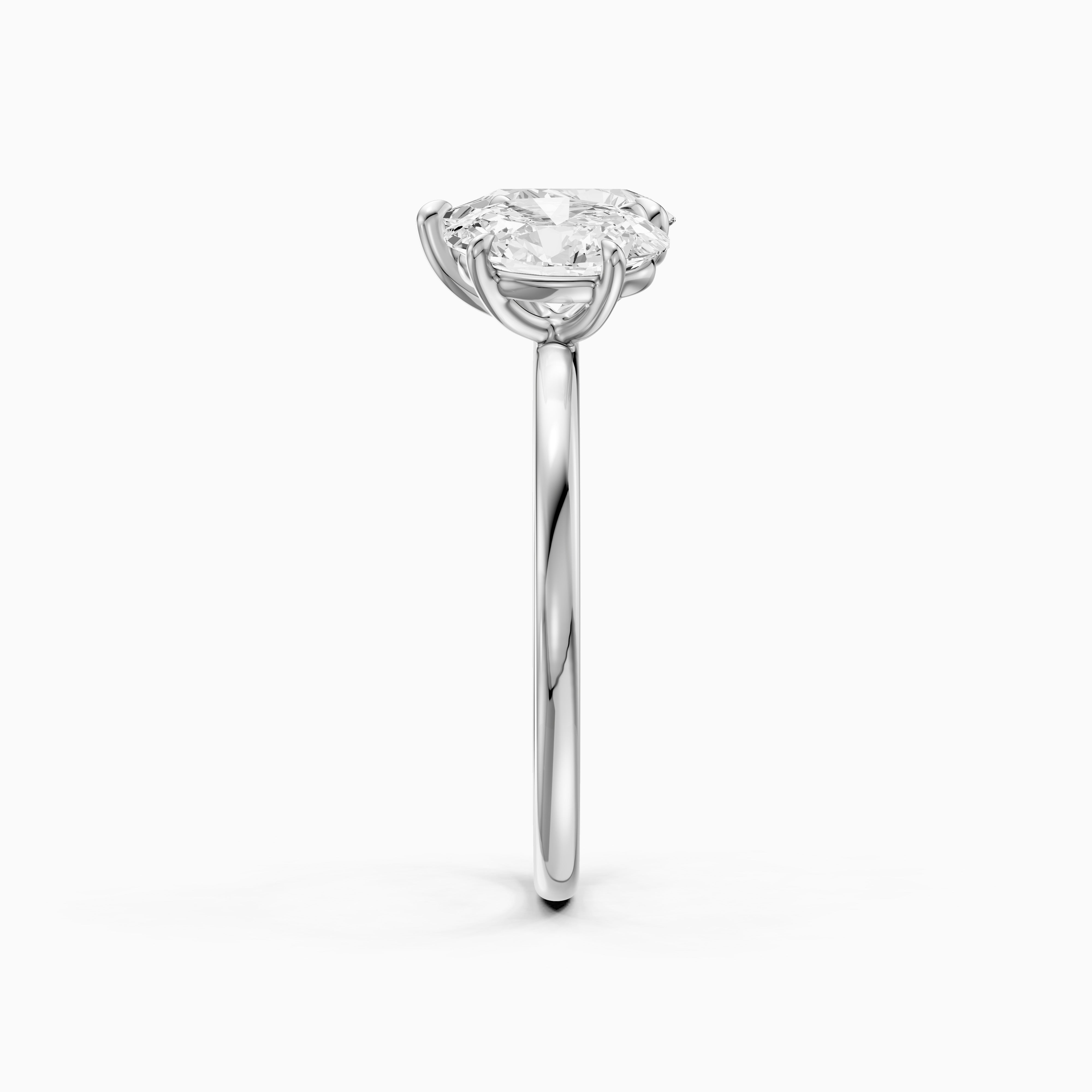 Lilian Toi Et Moi Ring With Pear and Oval Two Stone Lab Grown Diamond