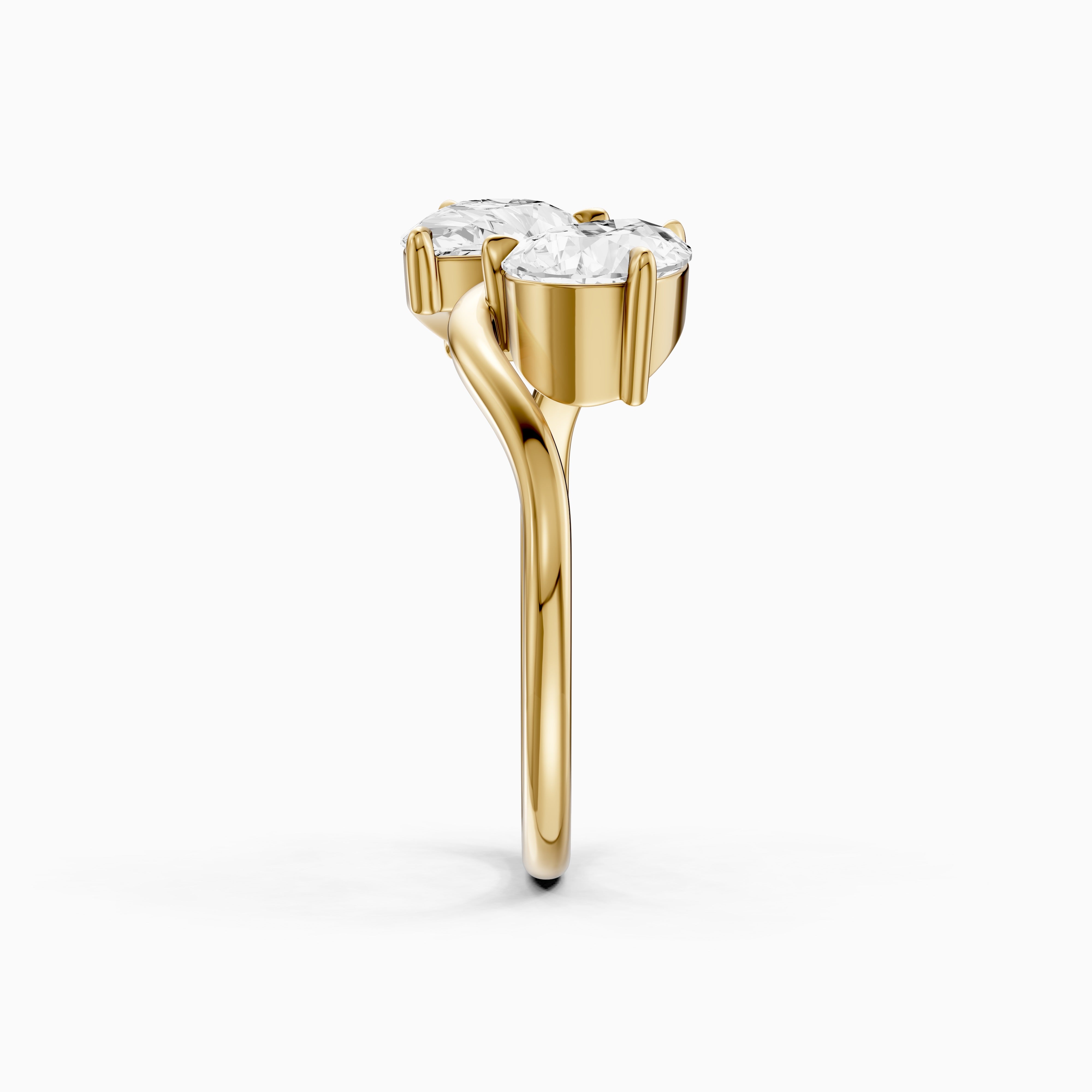 Lillia Toi Et Moi Ring With Both Pear Two Stone Lab Grown Diamond