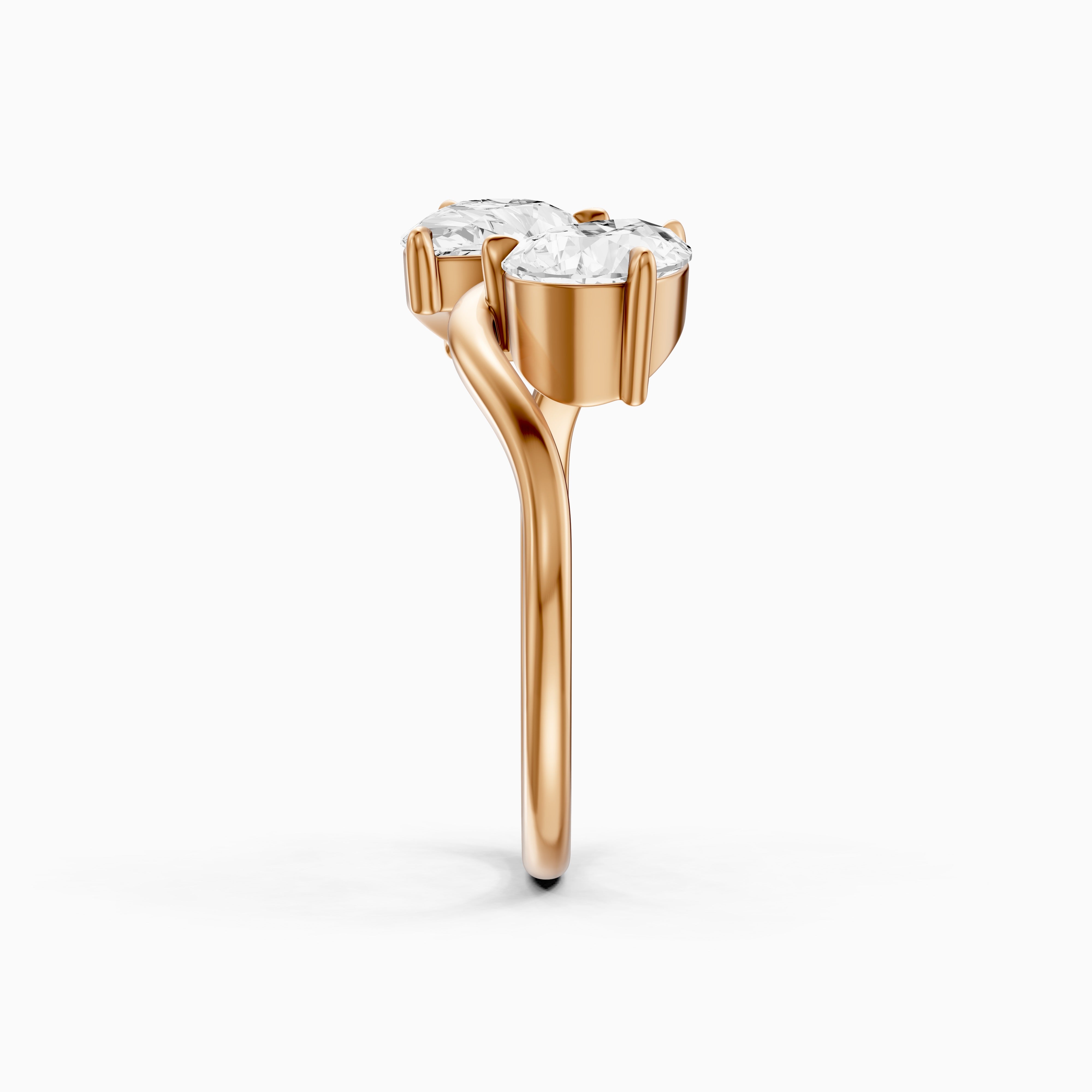 Lillia Toi Et Moi Ring With Both Pear Two Stone Lab Grown Diamond
